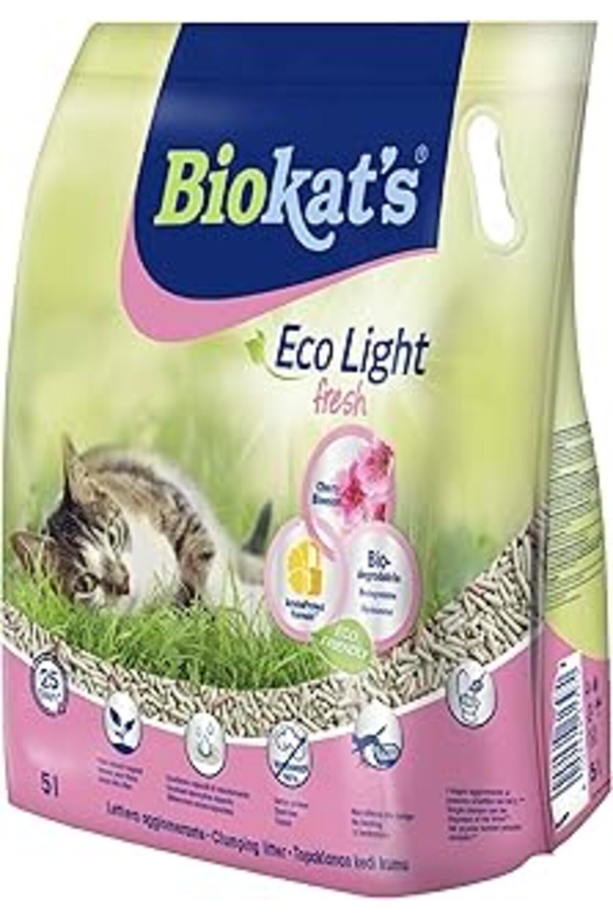 Biokat's Eco Light Fresh Cherry Blossom Pelet Kedi Kumu 5 Lt