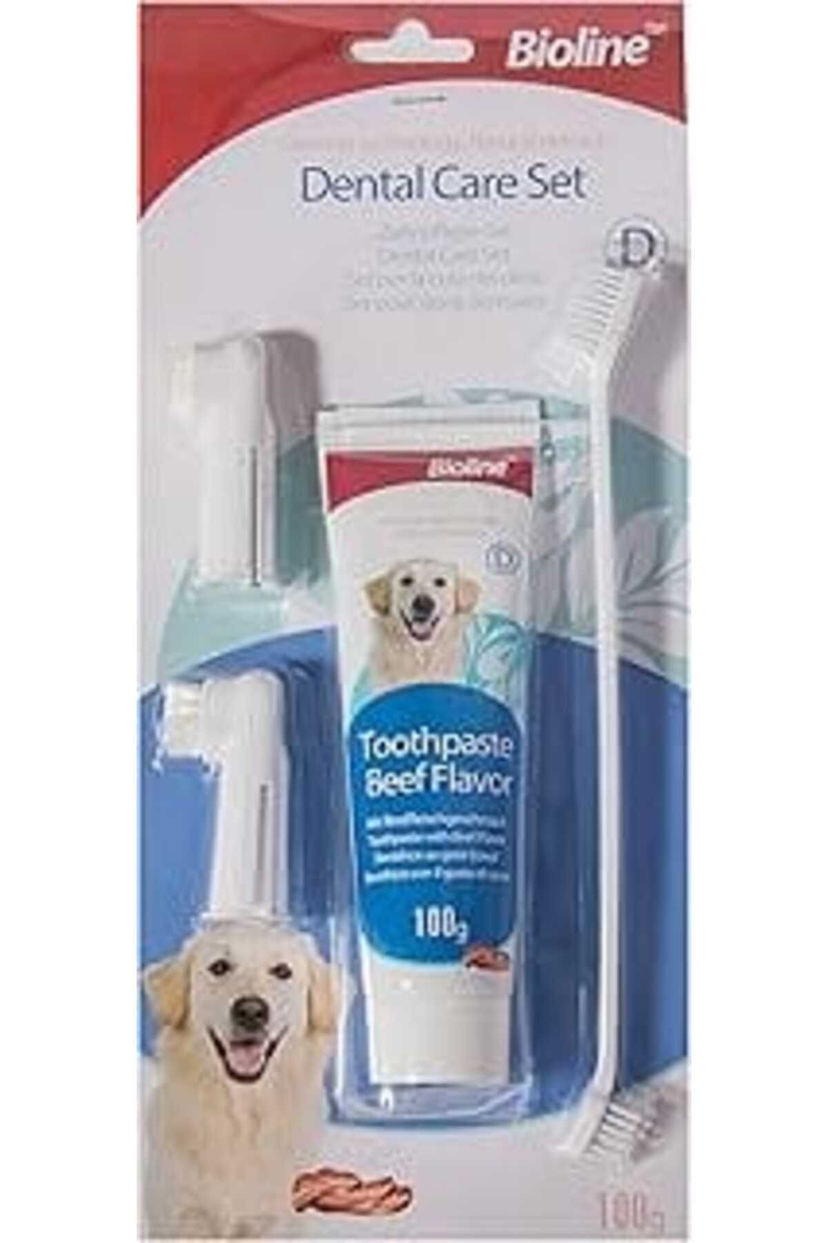 Bioline Köpekler İçin Ağız Temizleme Jeli Ve Diş Fırçası Seti