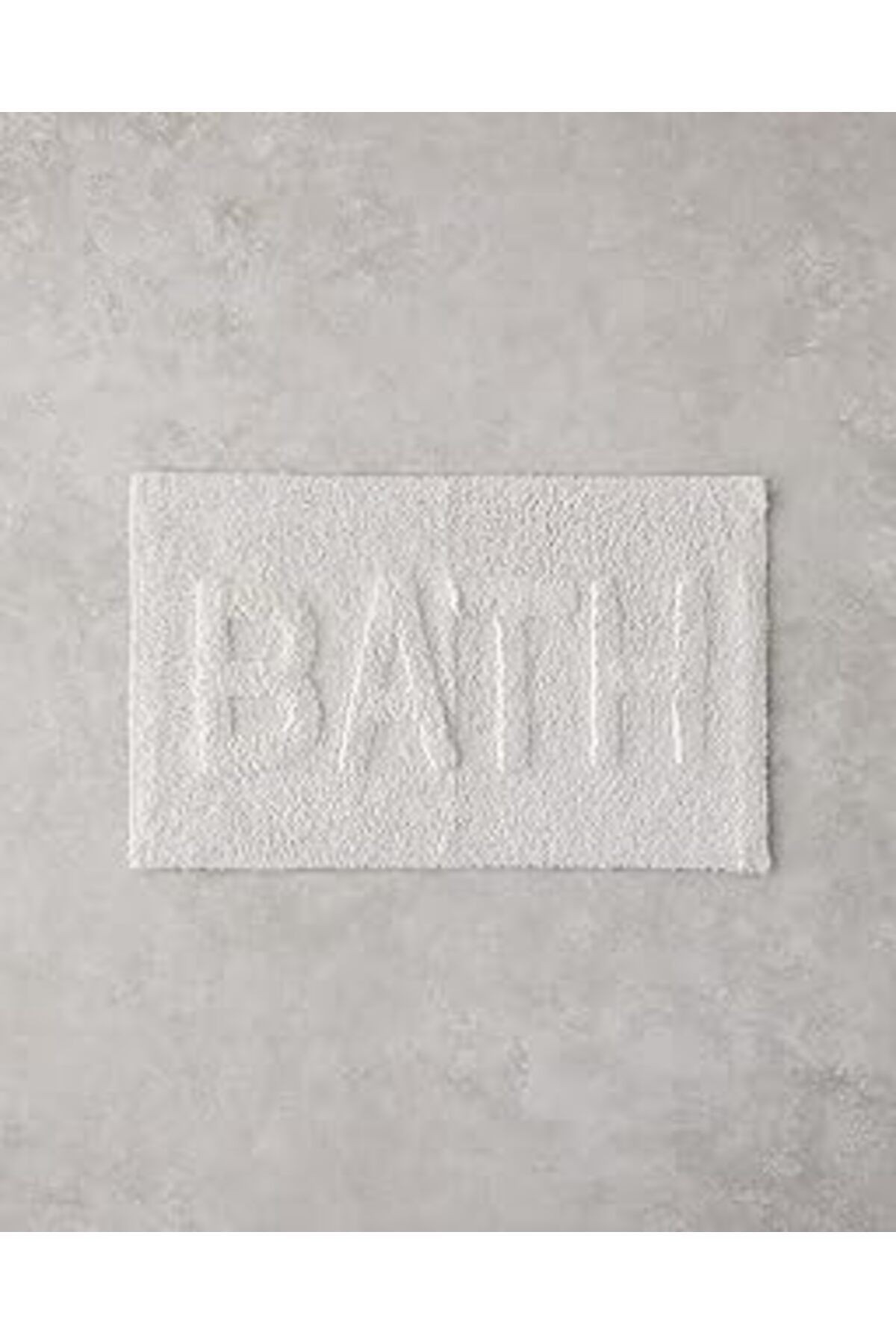Bath Bliss Pamuklu Banyo Paspası Beyaz
