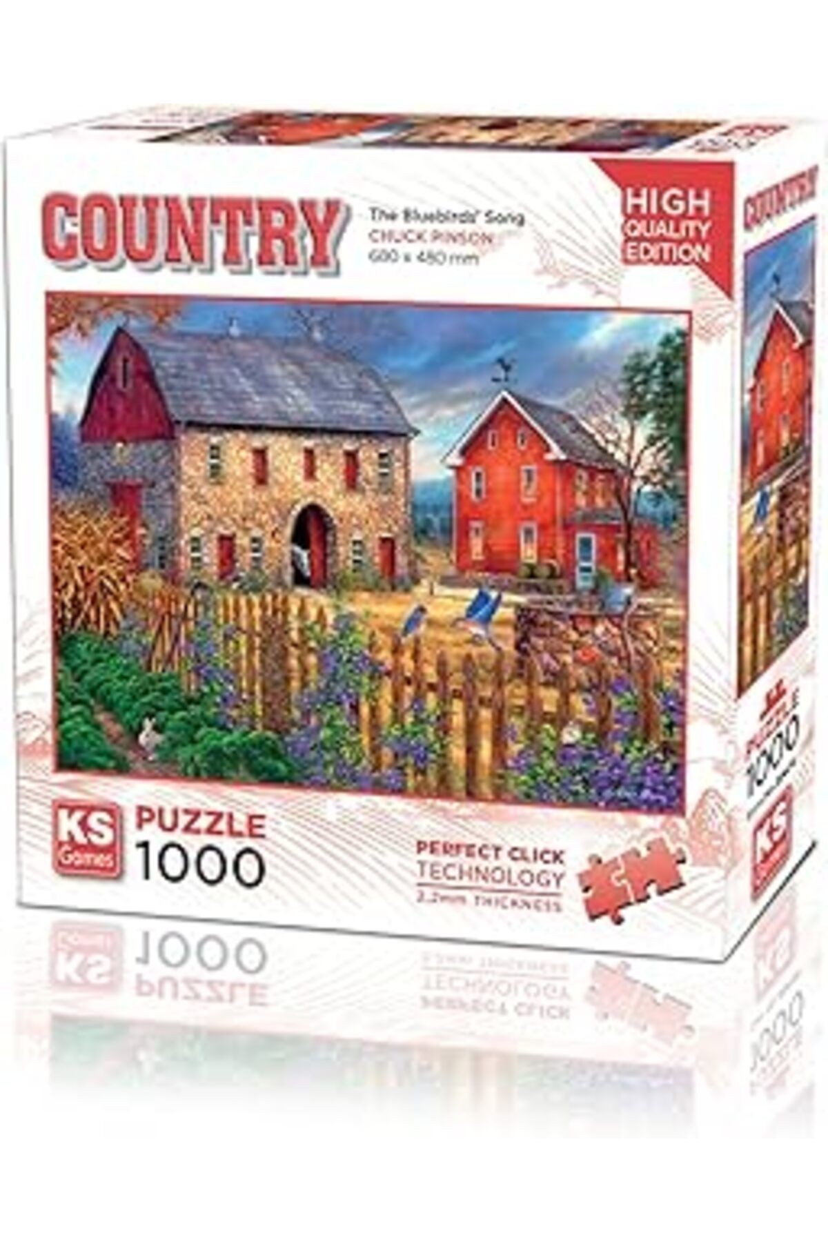 20676 The Bluebirds Song 1000 Parça Puzzle -Ks Puzzle