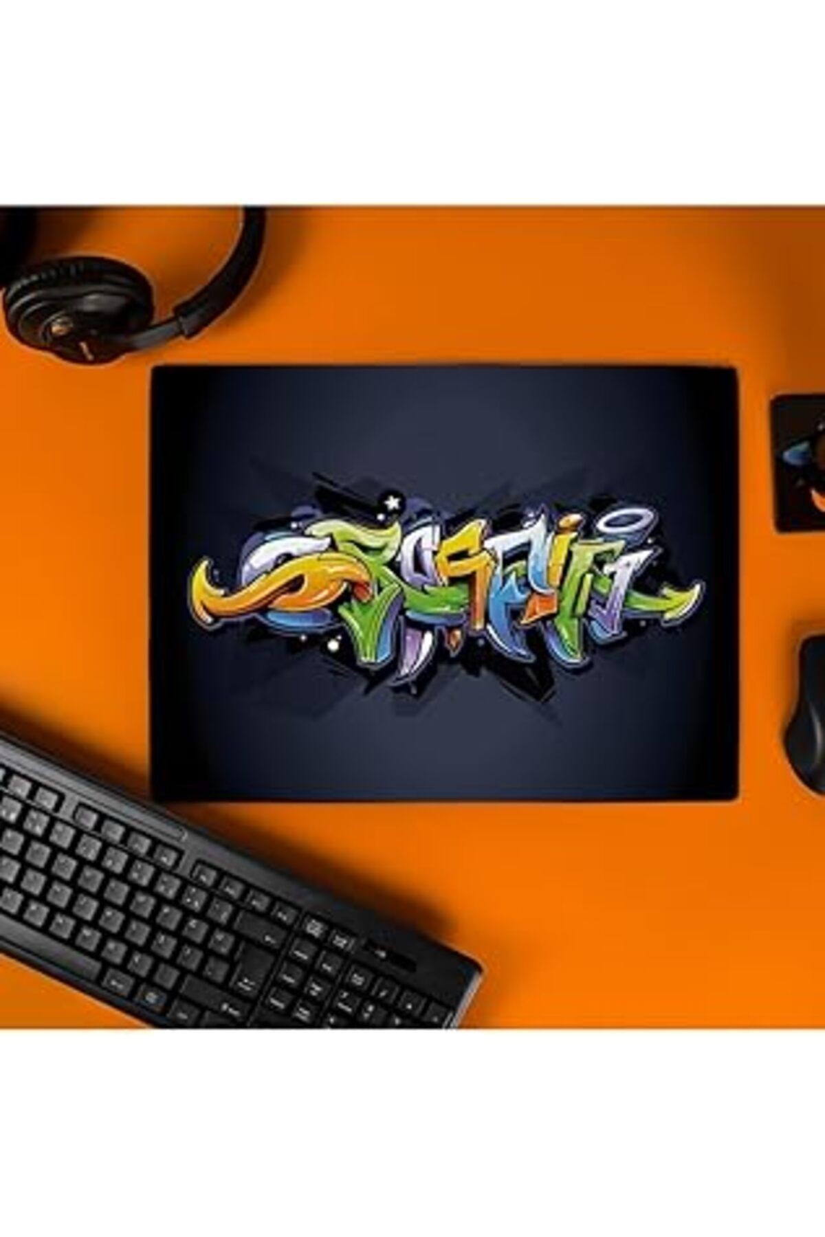 Hediyesepeti Grafiti Tasarımlı Tasarımlı 40x30 Mousepad - Mouse Pad - Fare Altlığı