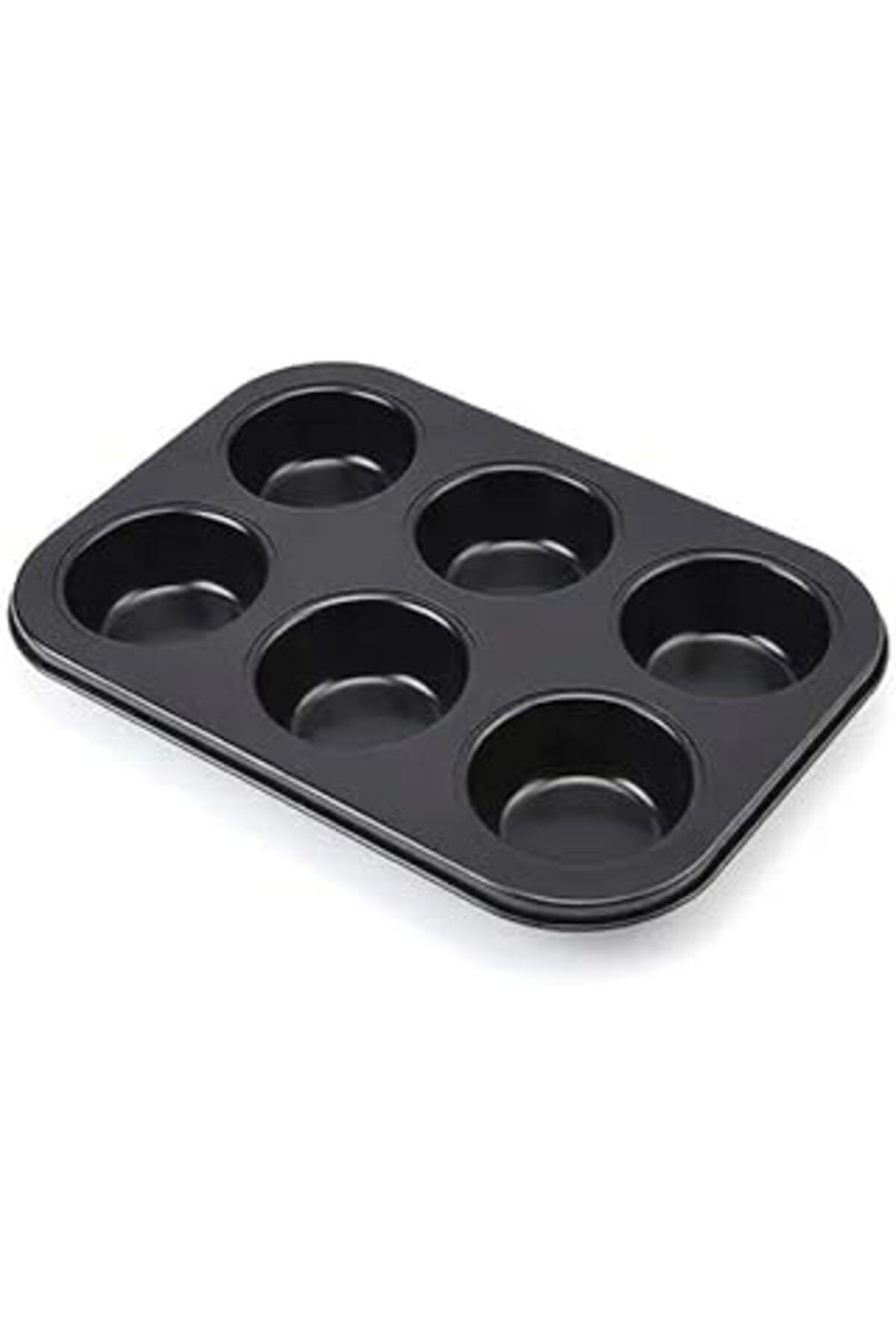 Orret Home 6 Gözlü Metal Muffin Ve Cupcake Tepsisi, Fırın Tepsisi, Çok Amaçlı Kek Kalıbı, Yüksek Is