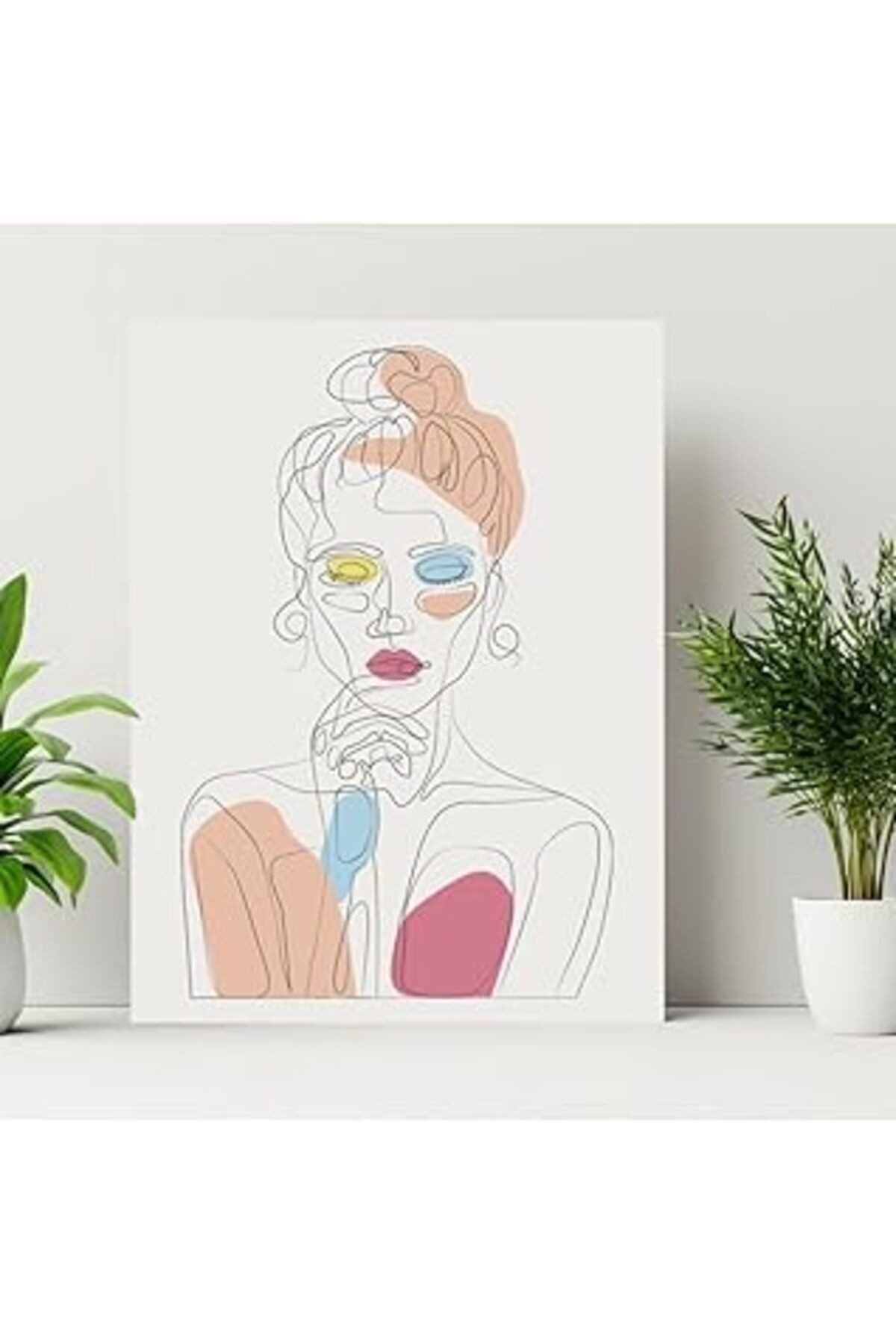 Hediyesepeti Düşünen Kız Tasarımlı Dekorasyon 30X40 Kanvas Tablo