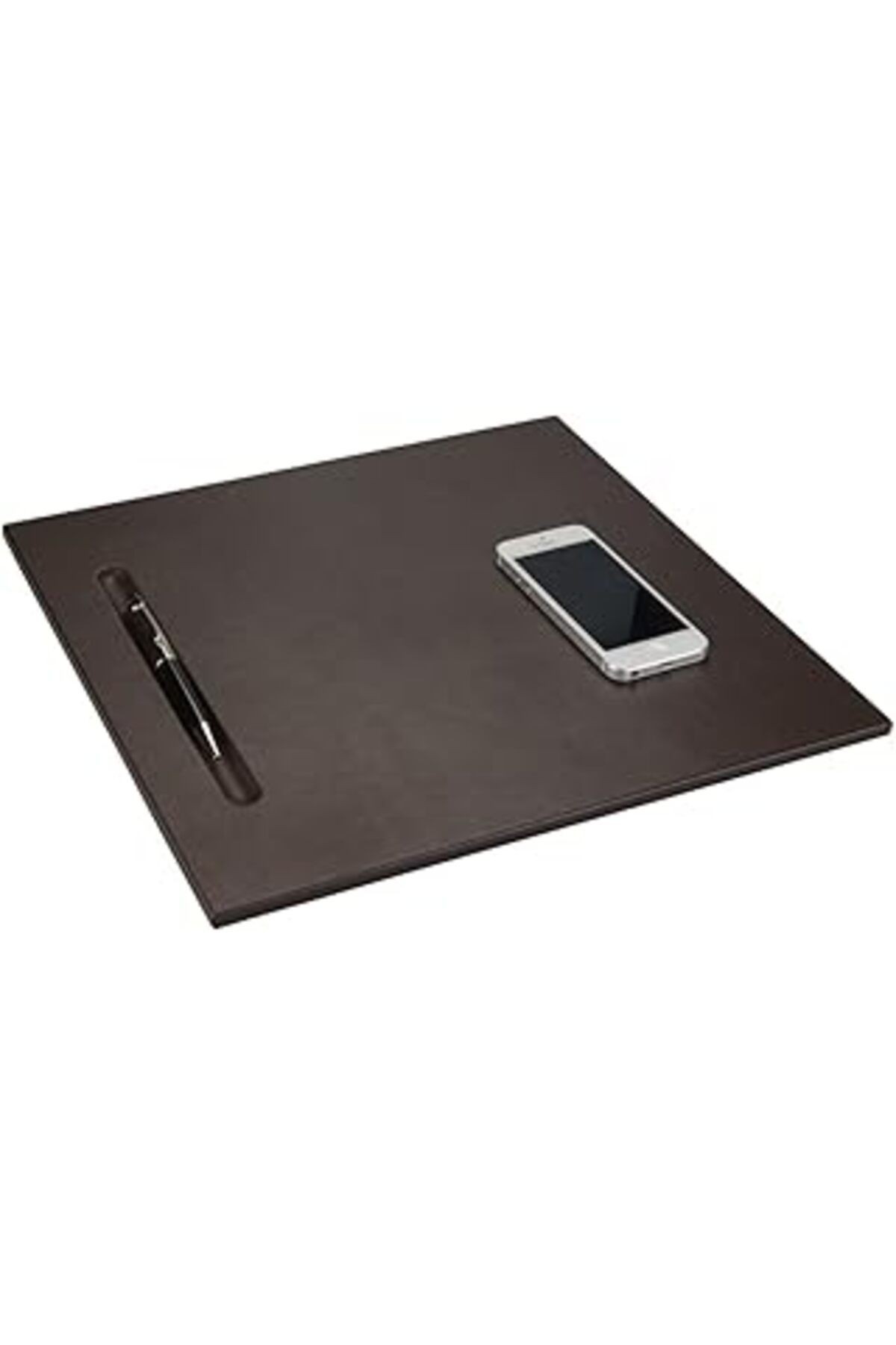 2K 565-2 Sümen Takımı Mdf Malzemeden Suni Deri Kaplı Tek Parça Pad Toplantı Sümeni 35X32 Cm, Kahve