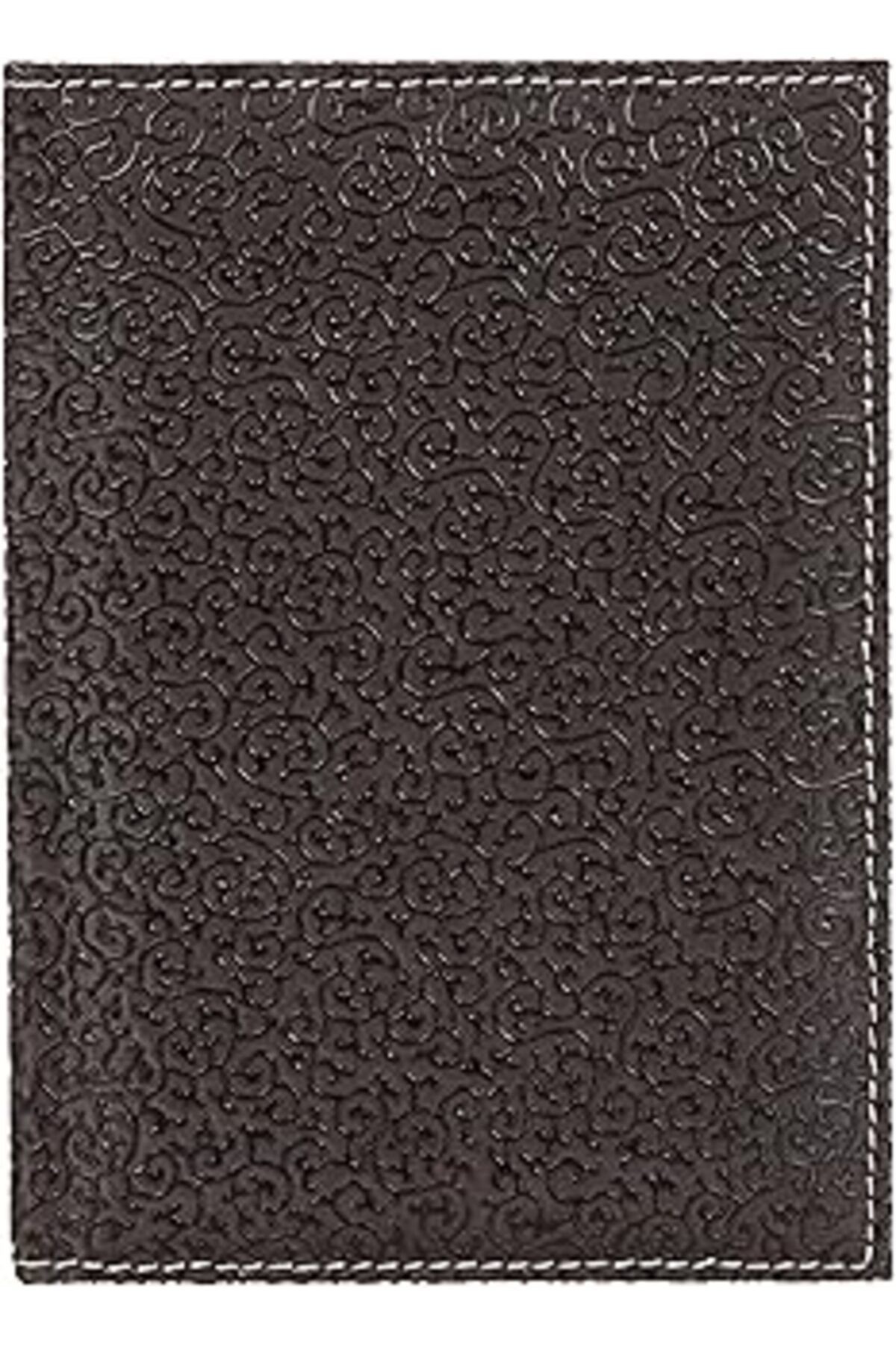 2k 4813 Defter 14x20 Cm. Kareli 160 Yapraklı Suni Deri Hilton Desen Kapaklı Kahverengi, Kahverengi