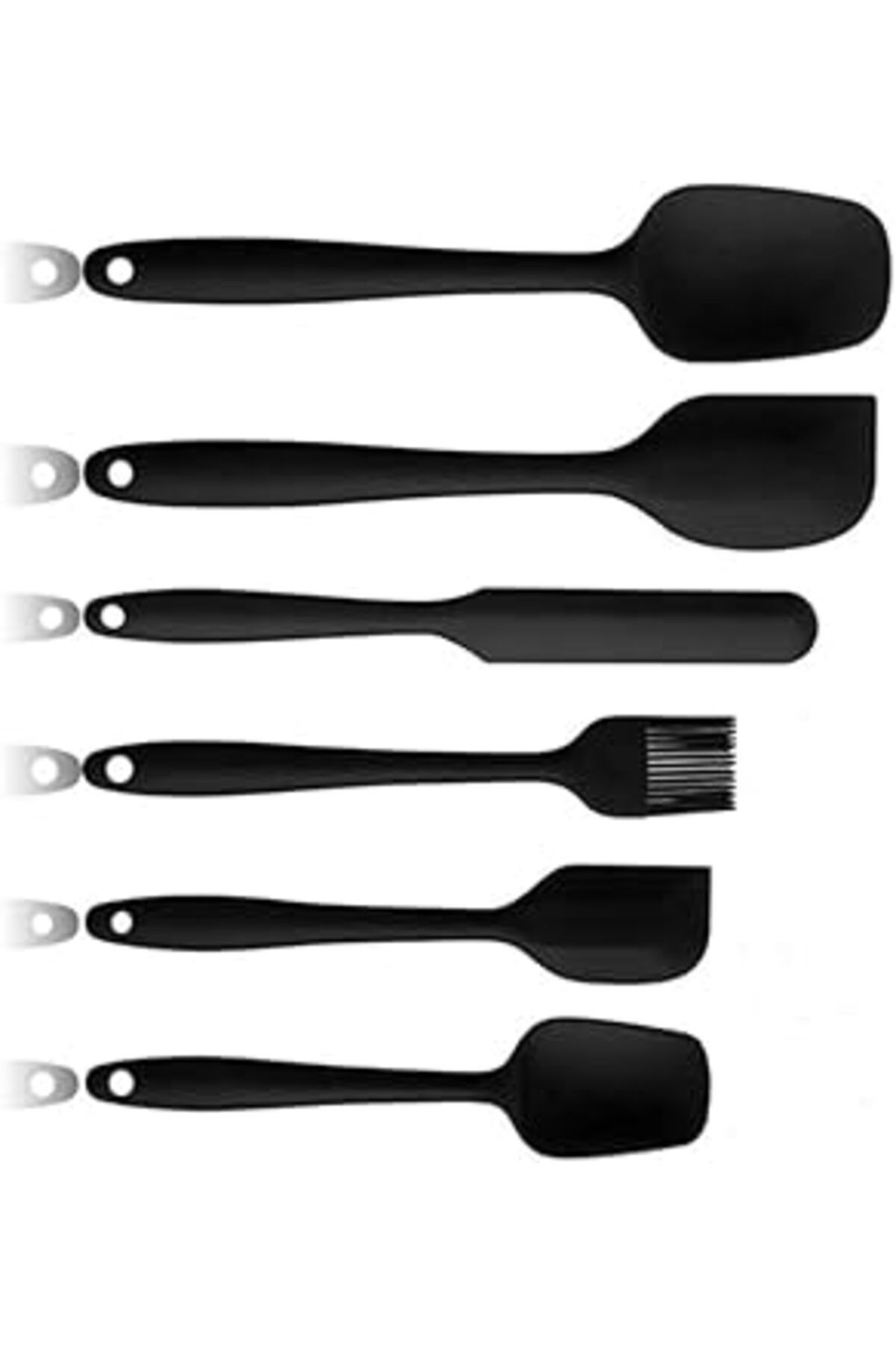 Busstier Yanmaz Yapışmaz Silikon 6'lı Pasta, Yumurta Fırçası, Kaşık Bıçak, Spatula Mutfak Seti