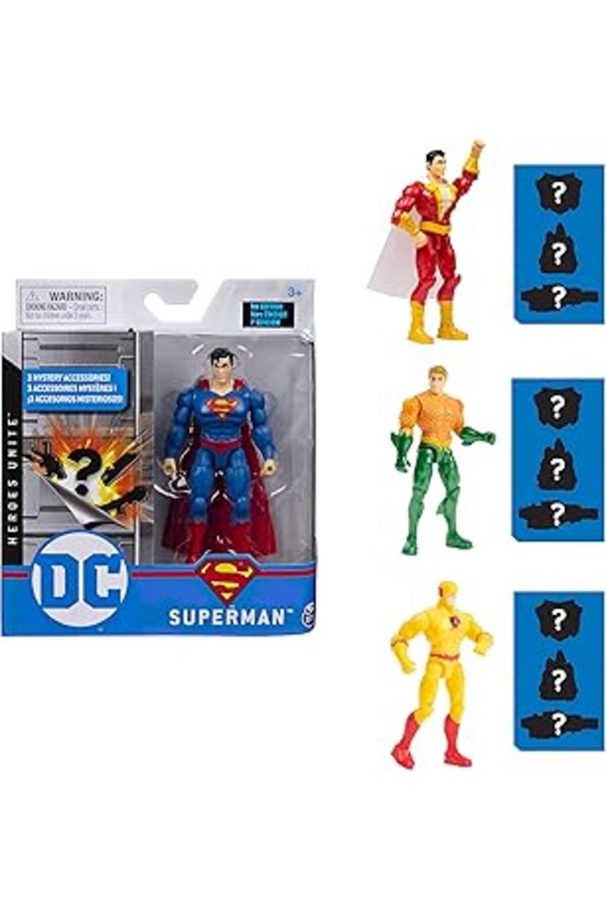 Dc Comics 10 Cm Superman 3 Gizem Aksesuarlı Aksiyon Figürü, Macera (Asorti)