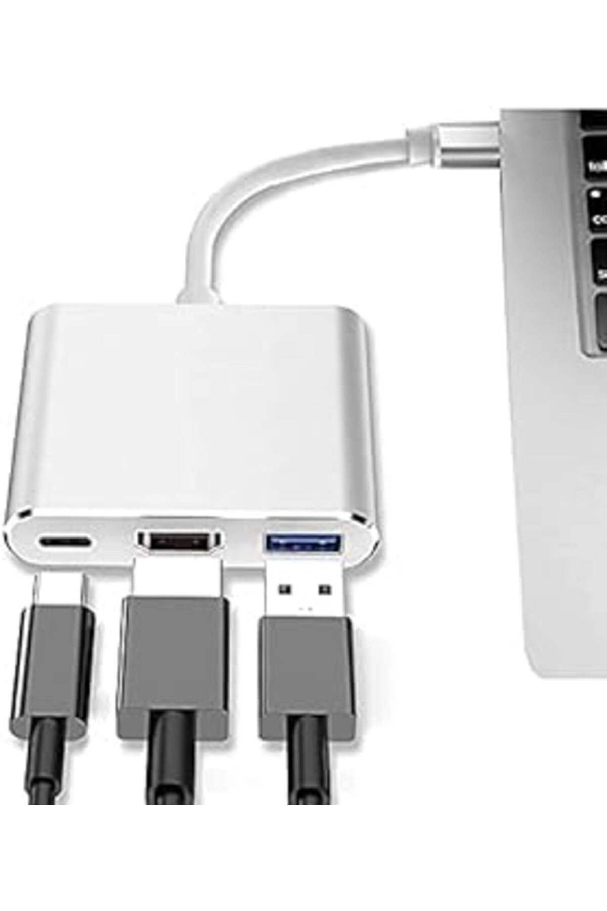 Daytona Cf01 Macbook Uyumlu 4K Full Hd 1080P Type C To 3 Portlu Hdmi - Usb 3.0 - Pd Çevirici Hub Ad