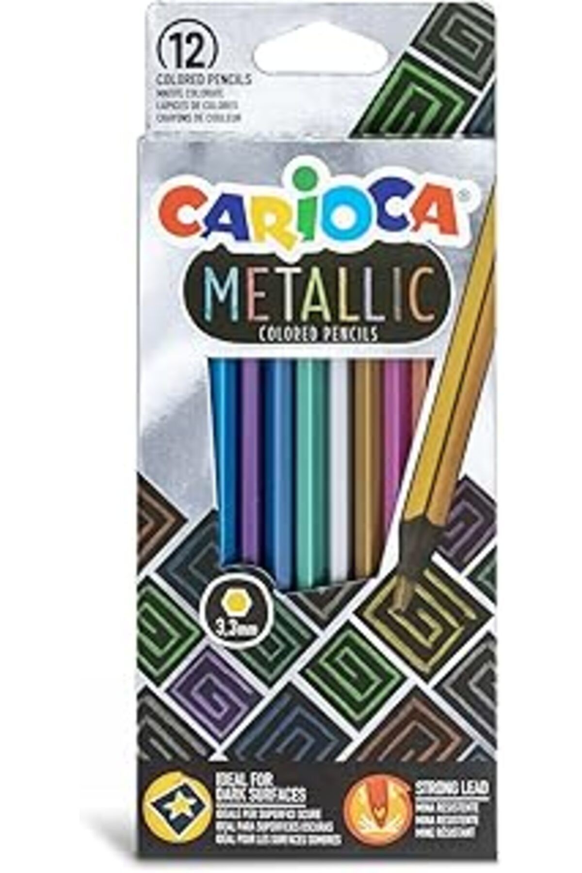 Carioca Metalik Kuru Boya 12'li