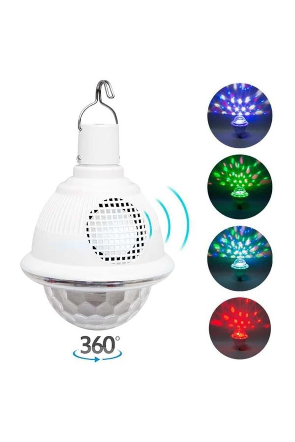 Powermaster Bluetooth Destekli Animasyonlu 10 Watt Şarjlı Ufo Tip Disko Topu Pm-4191