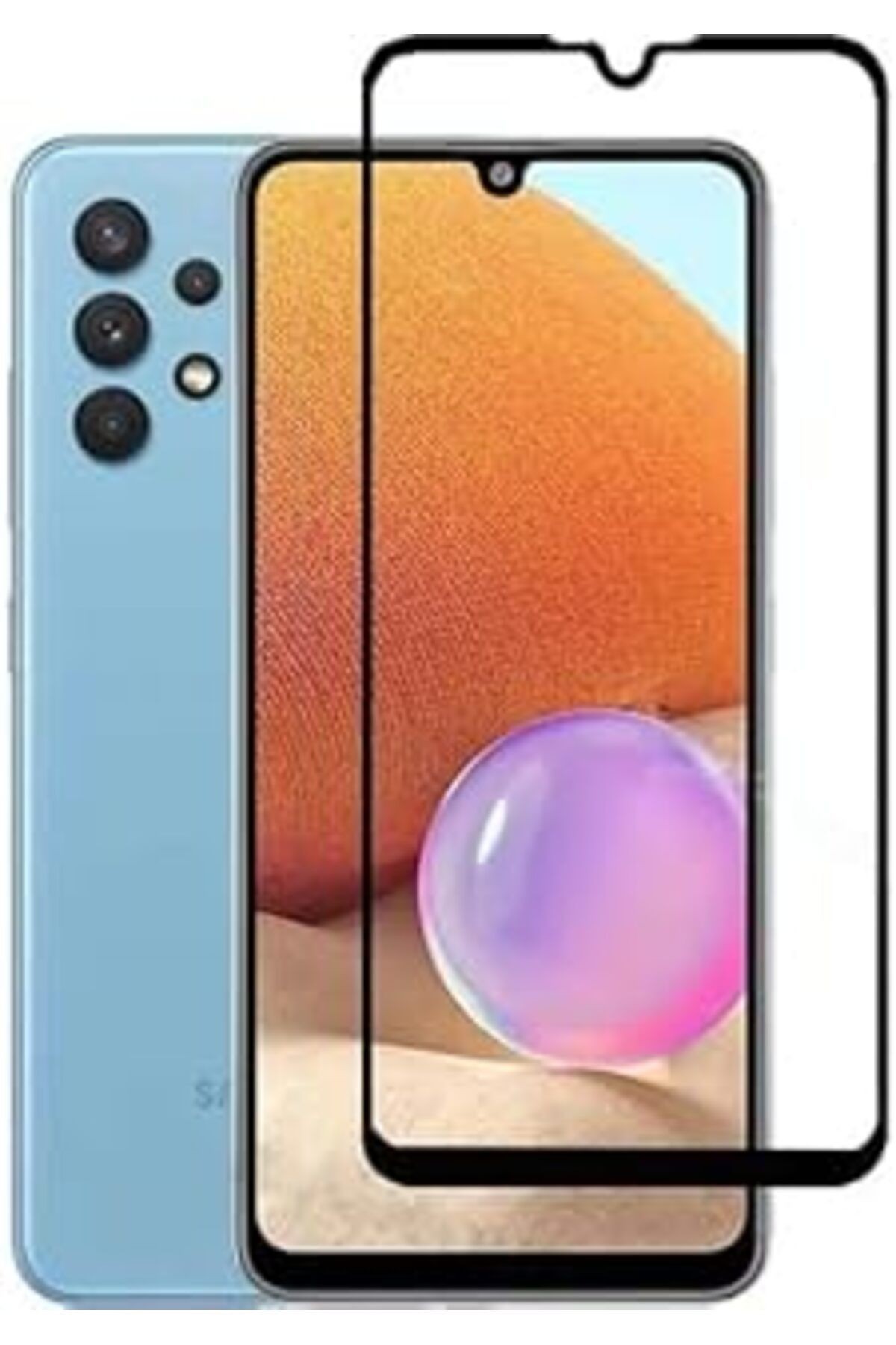 Artlayns Samsung A32 6D Temperli Ekan Koruycu Cam Tam Kaplama
