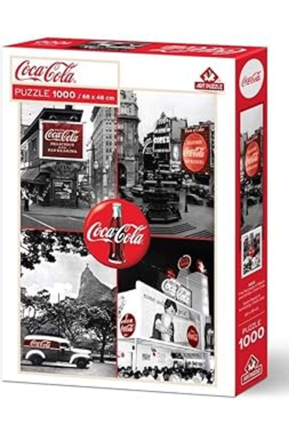 Art Puzzle Siyah Beyaz'In Kırmızılığı, Cola-Cola-1000 Parça Puzzle