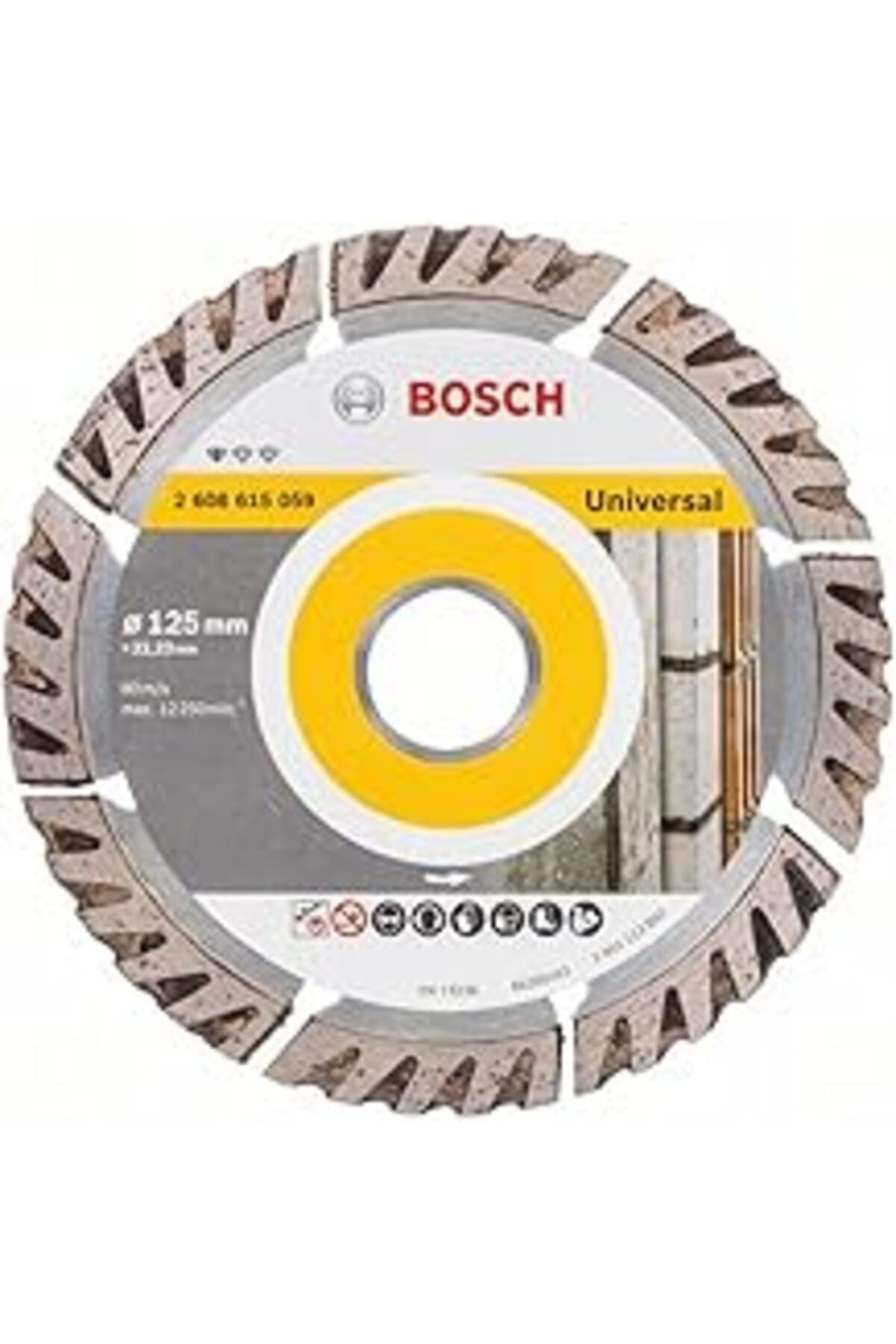 Bosch Professional Accessories Elmas Kesme Ve Delme Aksesuarları, Disk, Gri, 1 Adet, 12,5 Cm
