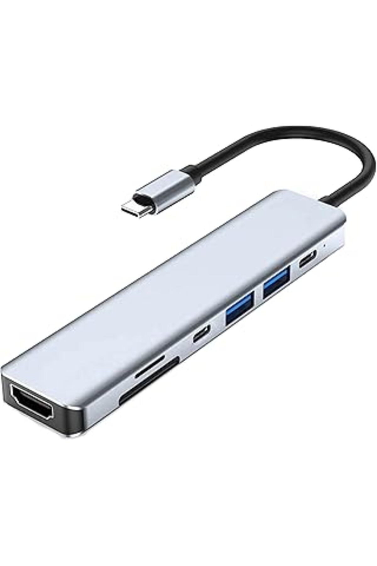 Daytona Ch-13c Macbook Uyumlu Type-c To 2* Usb 3.0 Sd Tf 4k Hd 1080p Hdmi Pd Kart Okuyucu Çevirici