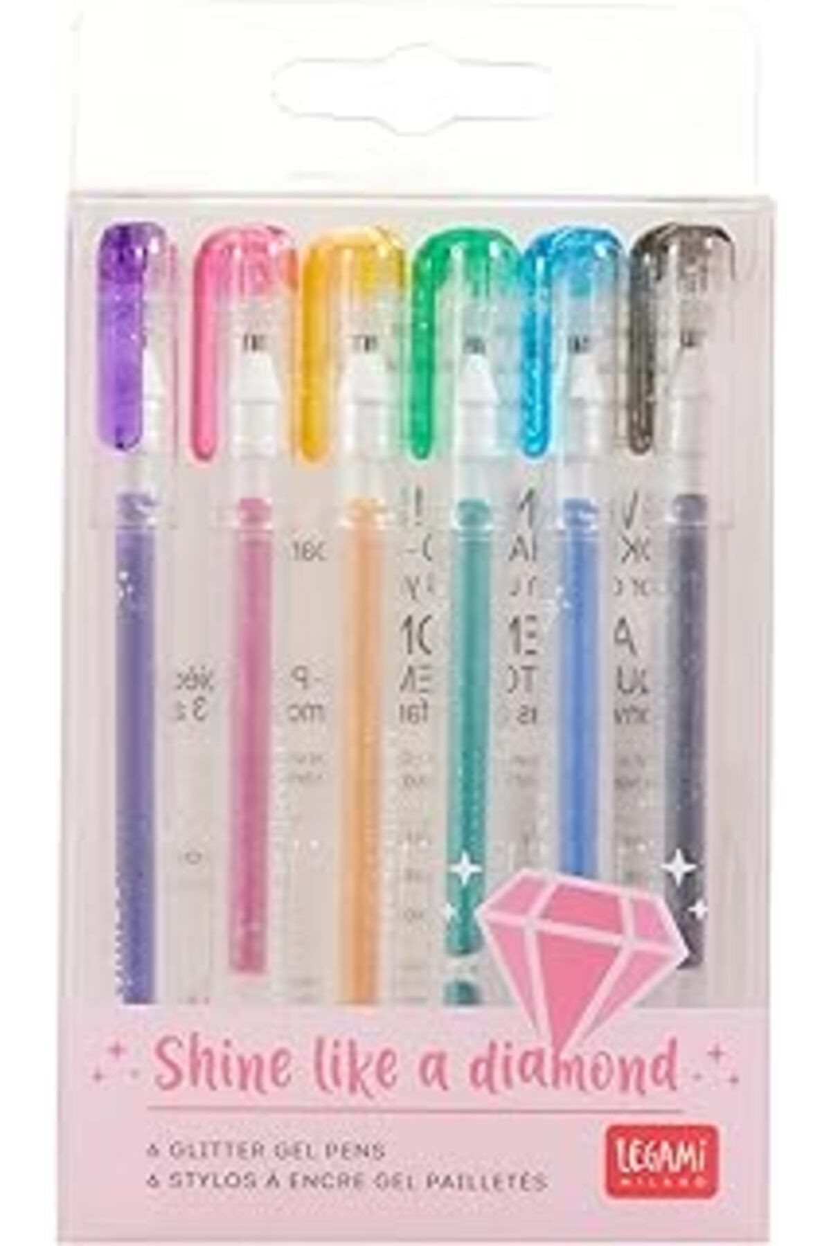 Legami Shine Like A Diamond Jel Kalem Seti 6 Renk
