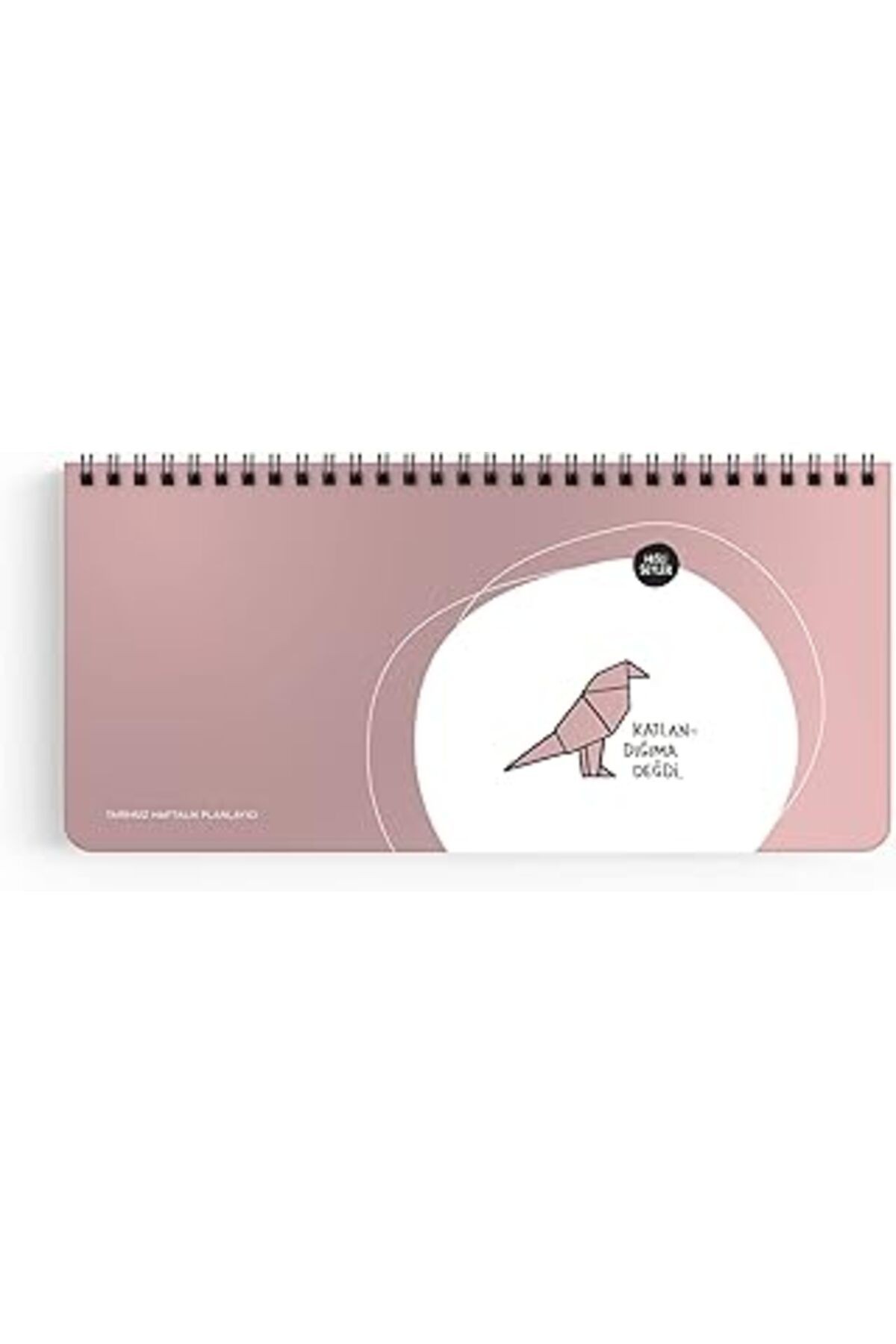 Keskin Color Hisli Şeyler 13x27 Spiralli,stickerlı Haftalık Planner - Katlandığıma Değdi, Lila