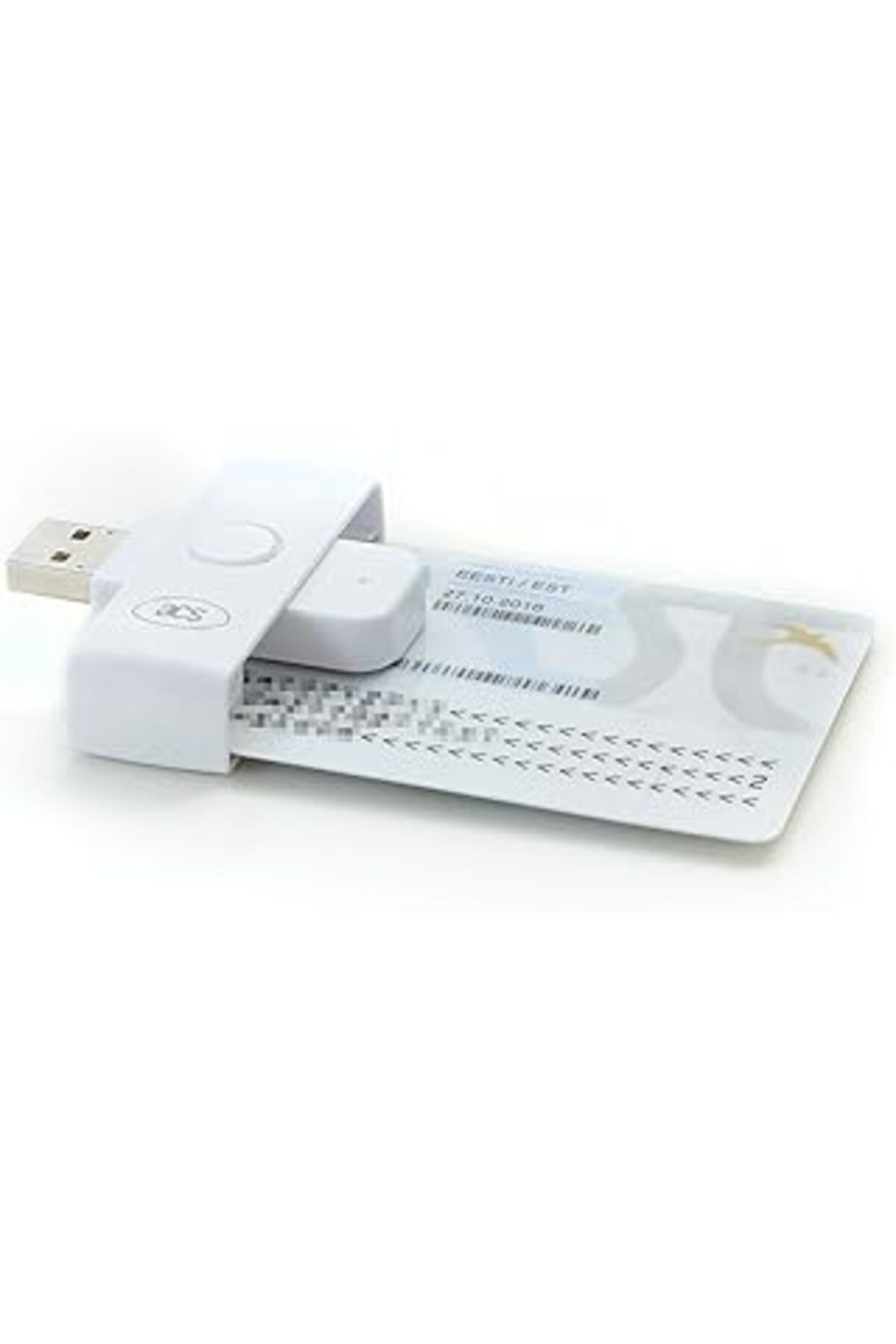 Acs Acr39u-n1 Pocketmate Ii, Usb Çip Kart Okuyucu, Akıllı Kart Okuyucu, Küçük Katlanabilir (BEYAZ)