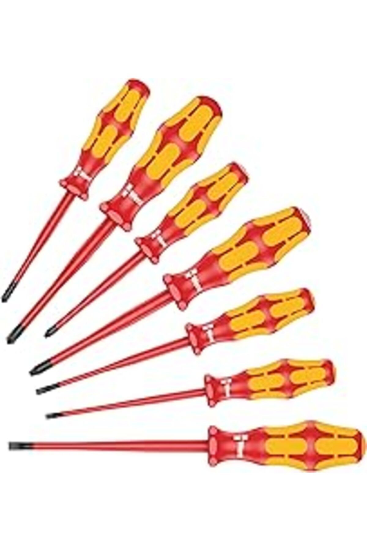 Wera 160 Iss/7 Tornavida Seti Kraftform Plus Seri 100. Azaltılmış Uç Ve Sap Çapı, 7 Parça, 05135961