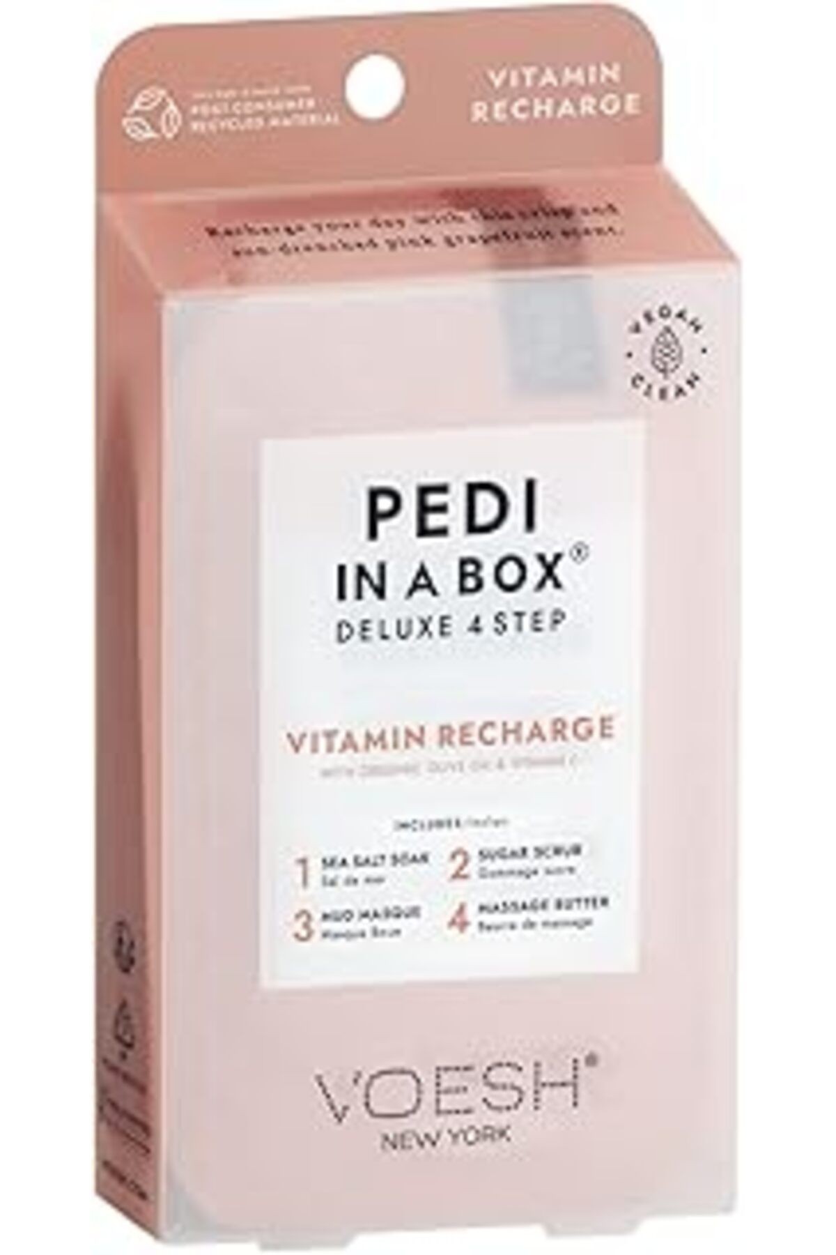 Voesh Pedi In A Box Deluxe 4 Adımlı Pedikür Seti Vitamin