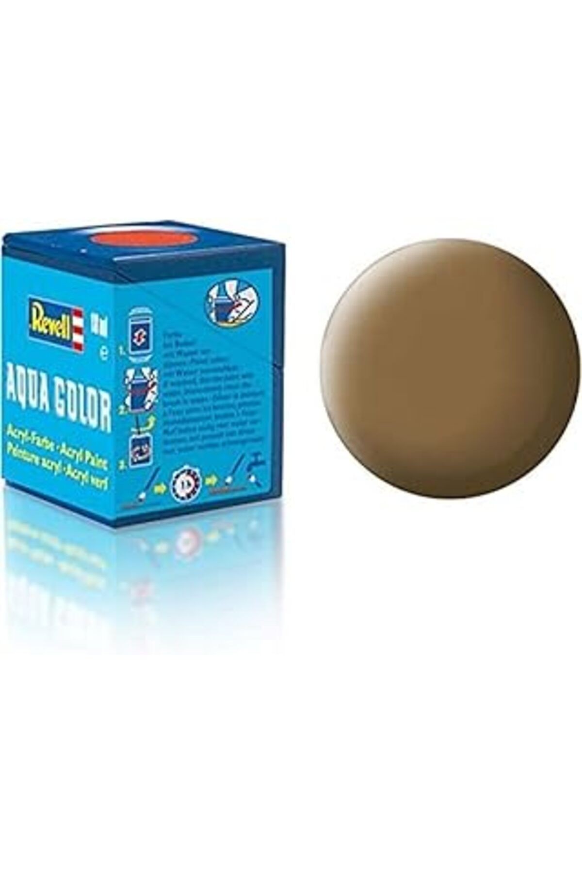 Revell - Su Bazlı Maket Boyası Koyu Toprak Mat 18 Ml (36182)