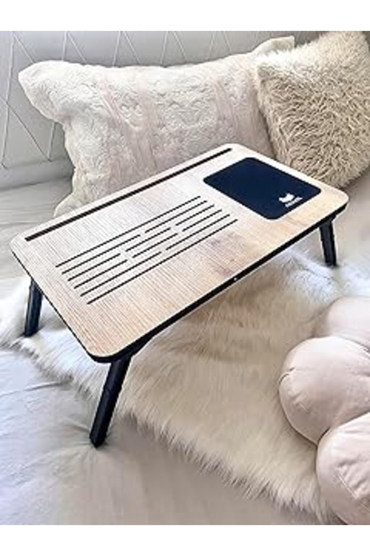 Axolotl Foldaway Telefon Ve Tablet Bölmeli Katlanır Ayaklı Laptop Sehpası Notebook Bilgisayar Çalış
