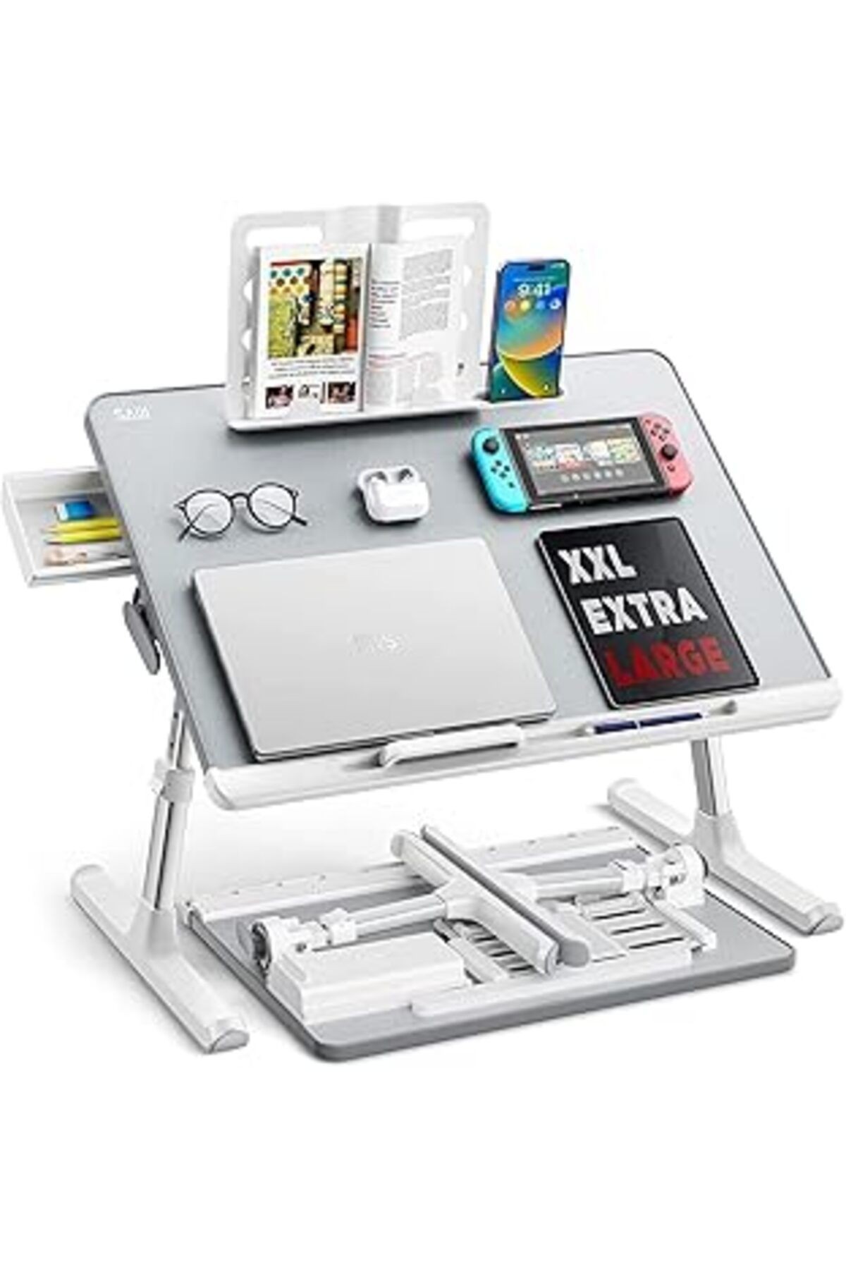 Bix Saiji K7 Ultimate Pvc Deri Çıkarılabilir Silikon Bölmeli Depolama Çekmeceli Ayarlanabilir Katla