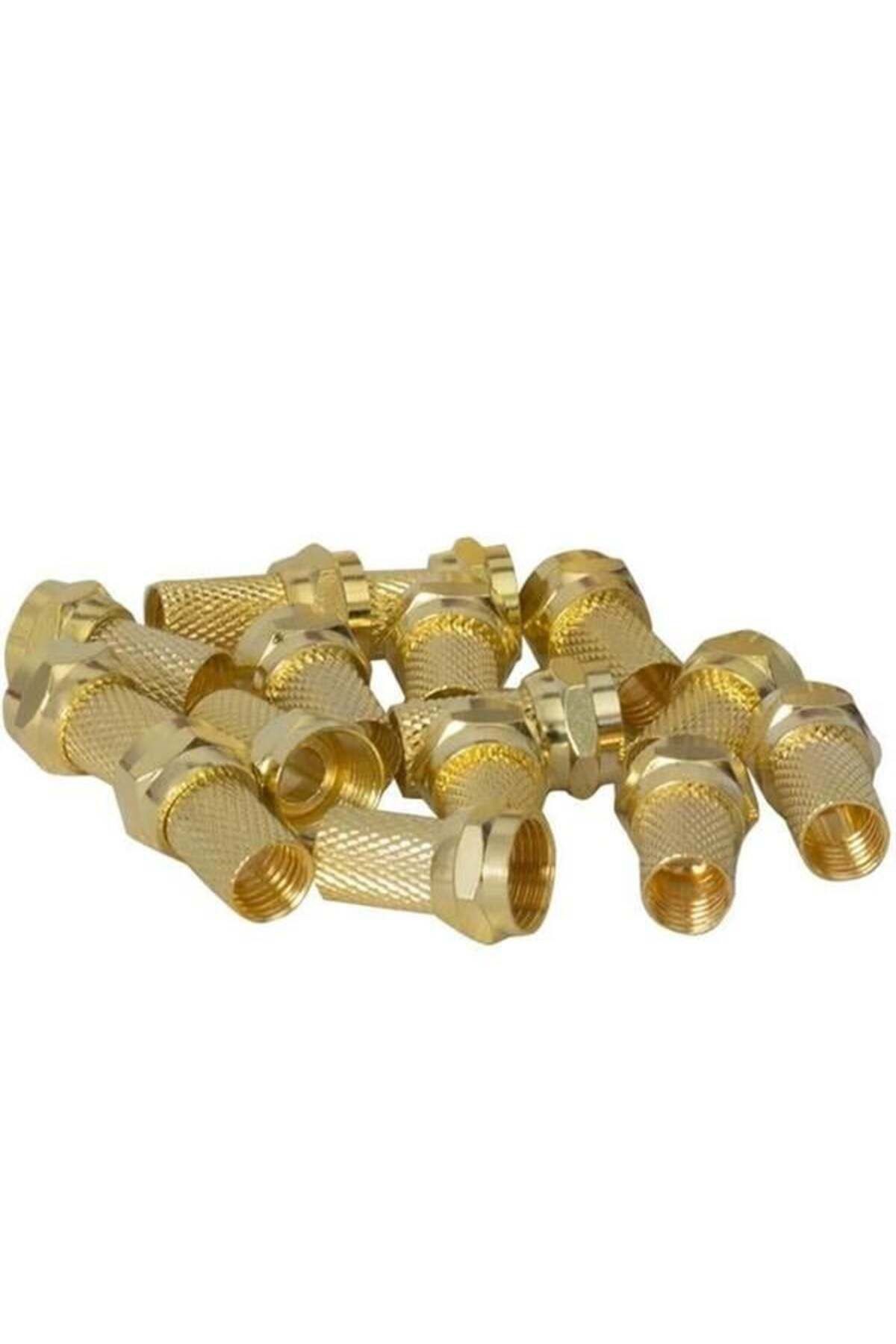 F Konnektör Altın Rg6/U4 Geniş (100'Lü Paket)