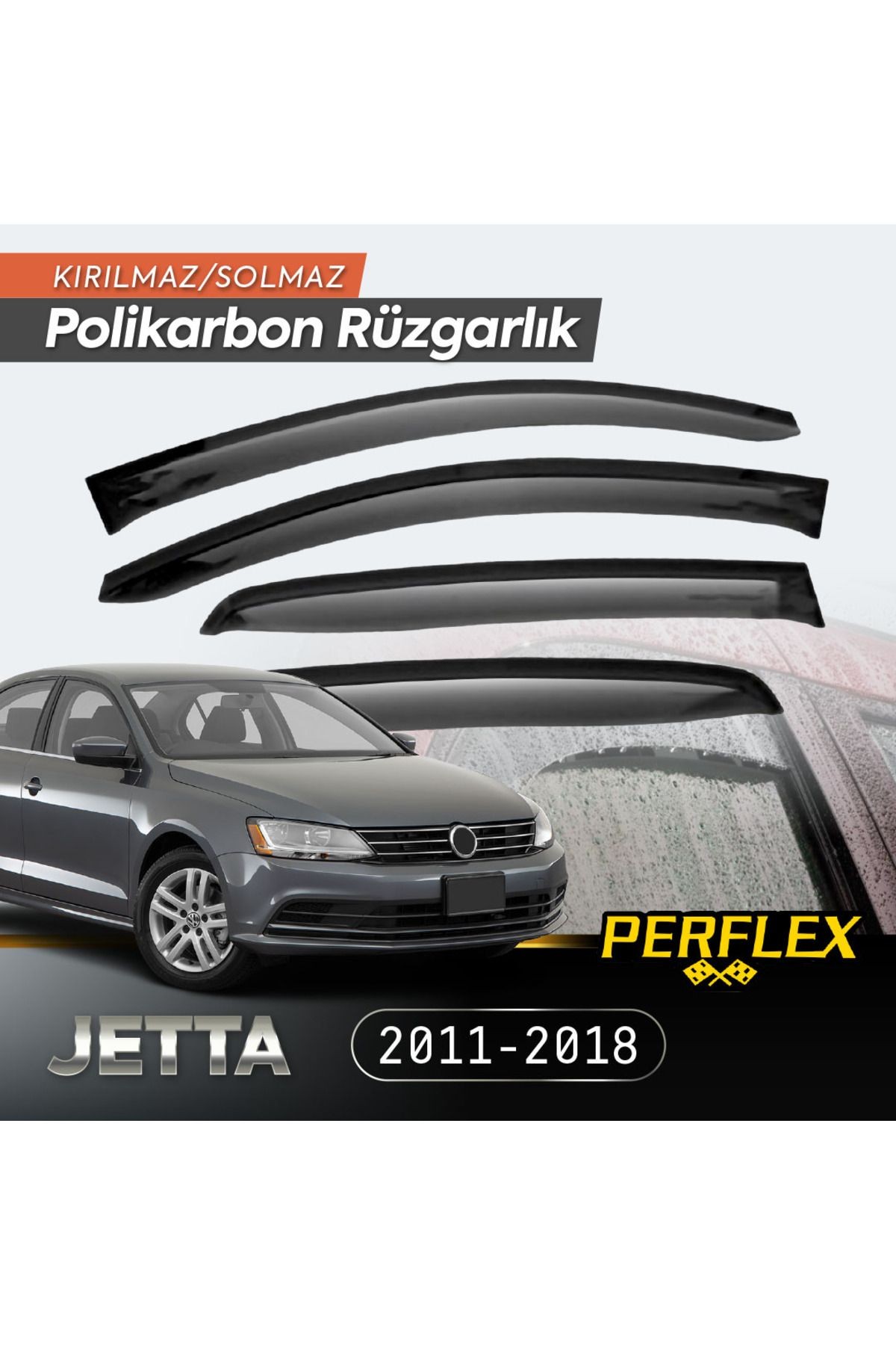 Vw Jetta 2011-2018 Cam Rüzgarlığı V2 Mugen