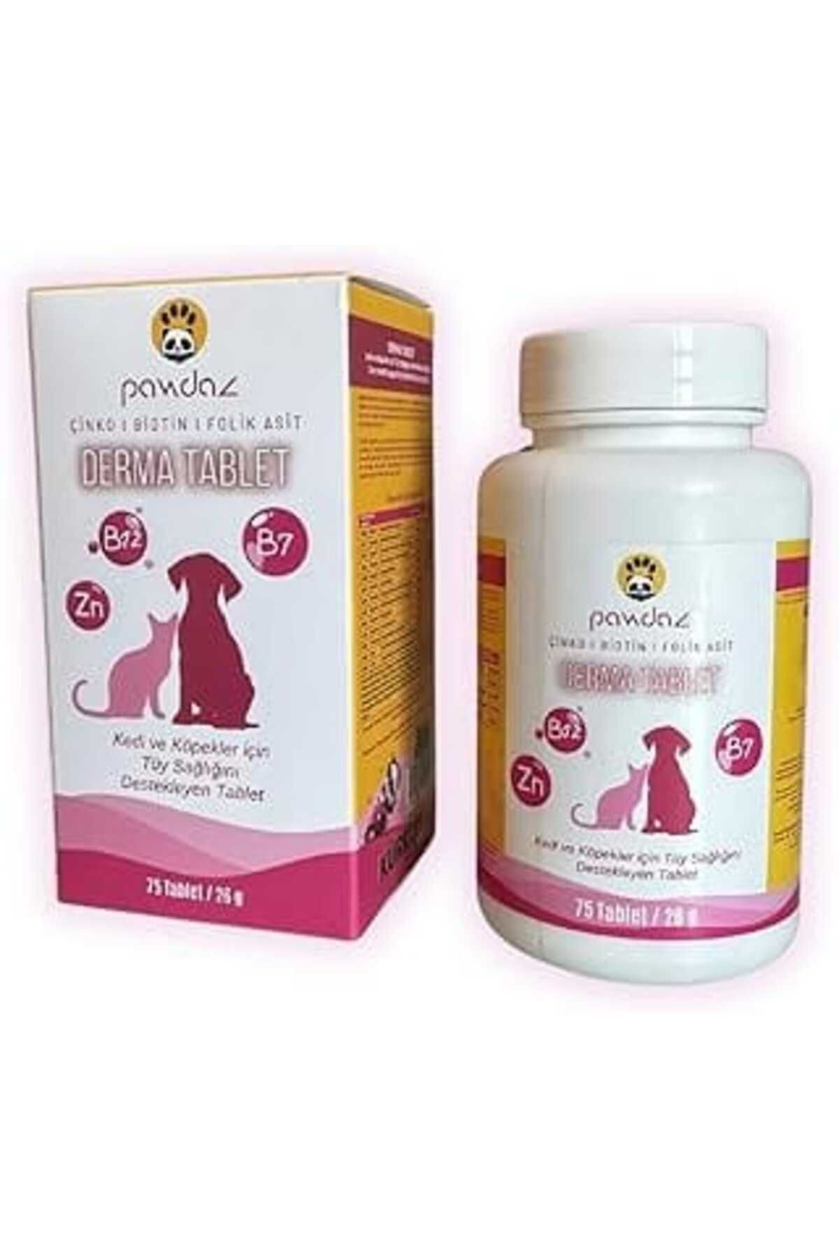 Pawdaz Dermatablet - Kediler Ve Köpekler Için Ödül Maması Lezzetinde Deri Ve Tüy Sağlığı Desteği