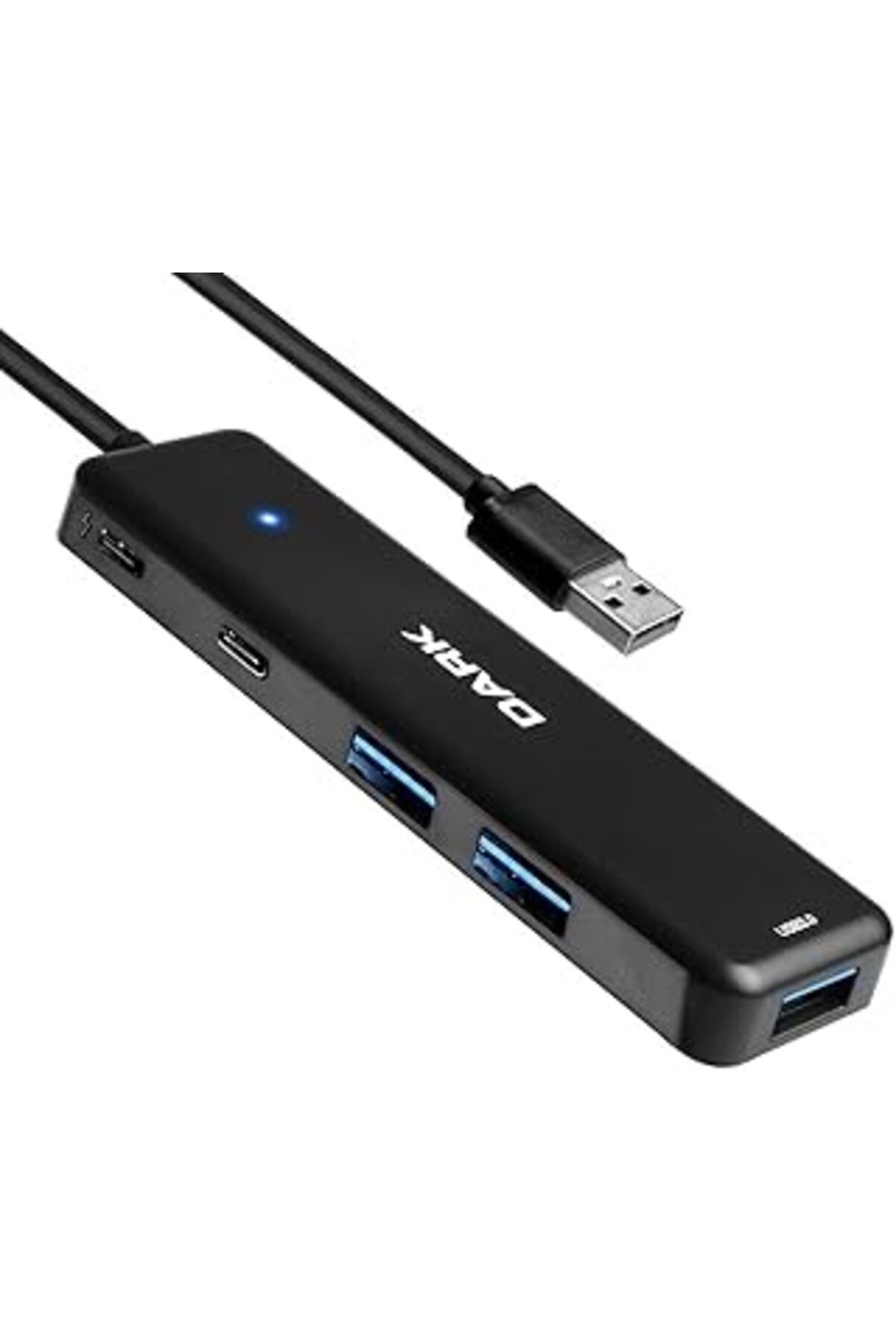 Dark Çoklayıcı Hub X5C Usb3.2 Gen 1 Type-A To 3 Port Usb-A & 1 Port Type-C 2.0 / 1X Type-C Şarj (Dk