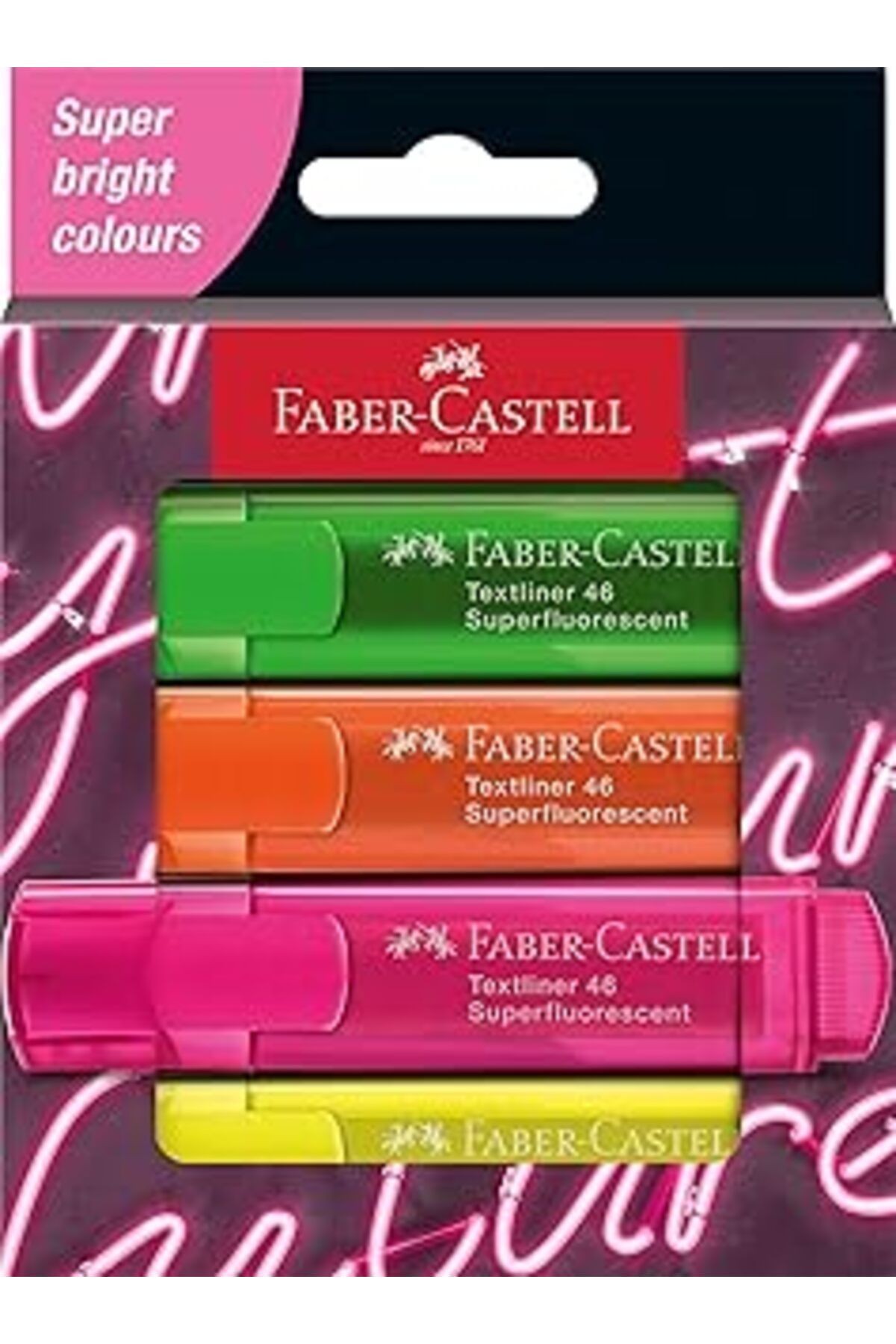 Faber-Castell Textliner 46 Şeffaf G Genz 4'Lü Paket