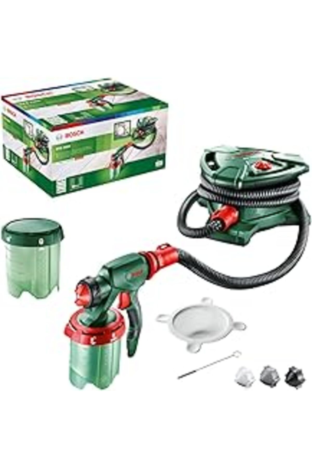 Bosch Boya Spreyi Sistemi Pfs 7000 (1400 W, 2X Boya Kapları 1000 Ml, Duvar Boyaları, Cilalar Ve Ver