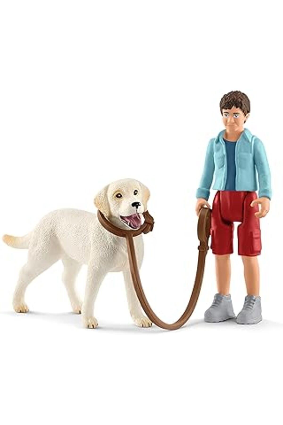 Schleich 42478 Labrador Ile Yürüyüş Oyuncak Figürü, Çok Renkli