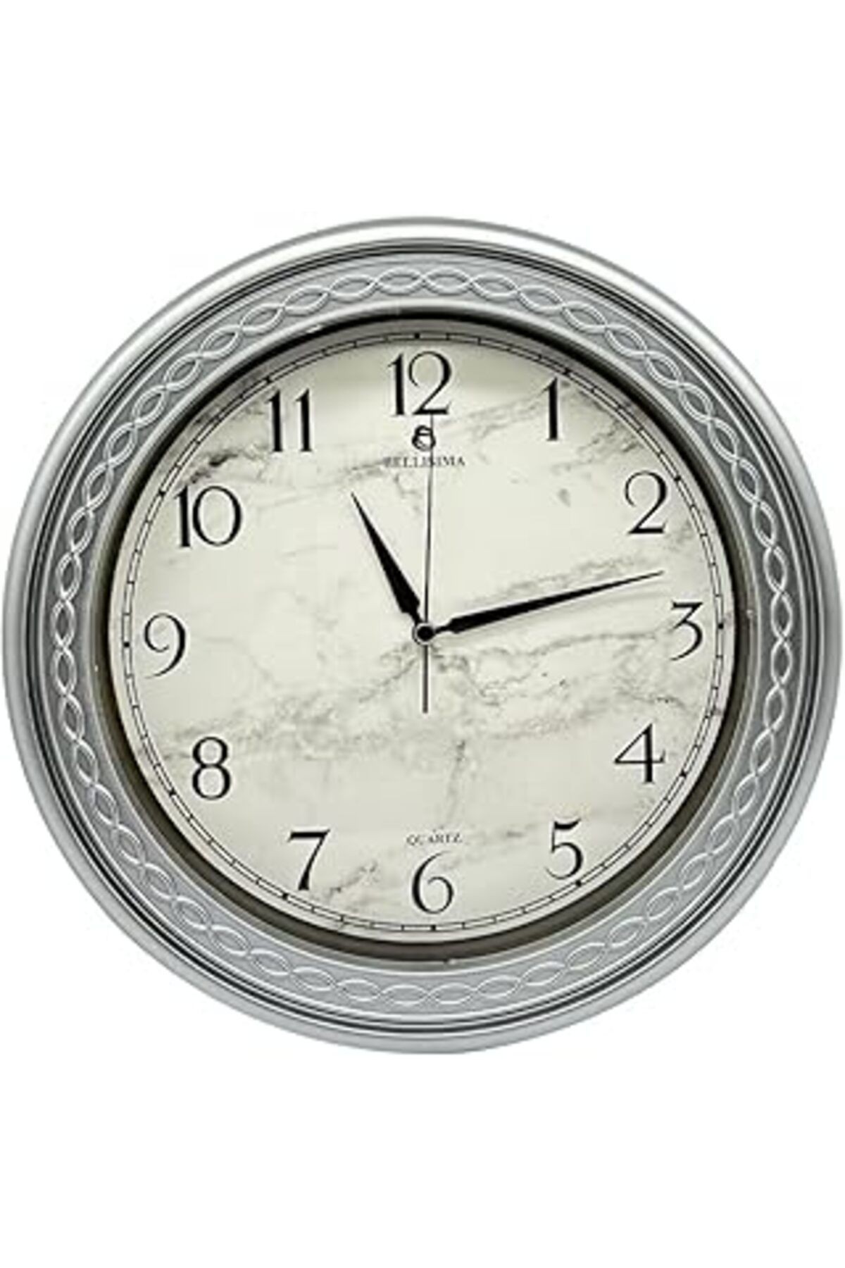 Bellisima Bl-1059 Serisi Klasik Kadran Sessiz Akar 30 Cm Duvar Saati Gri