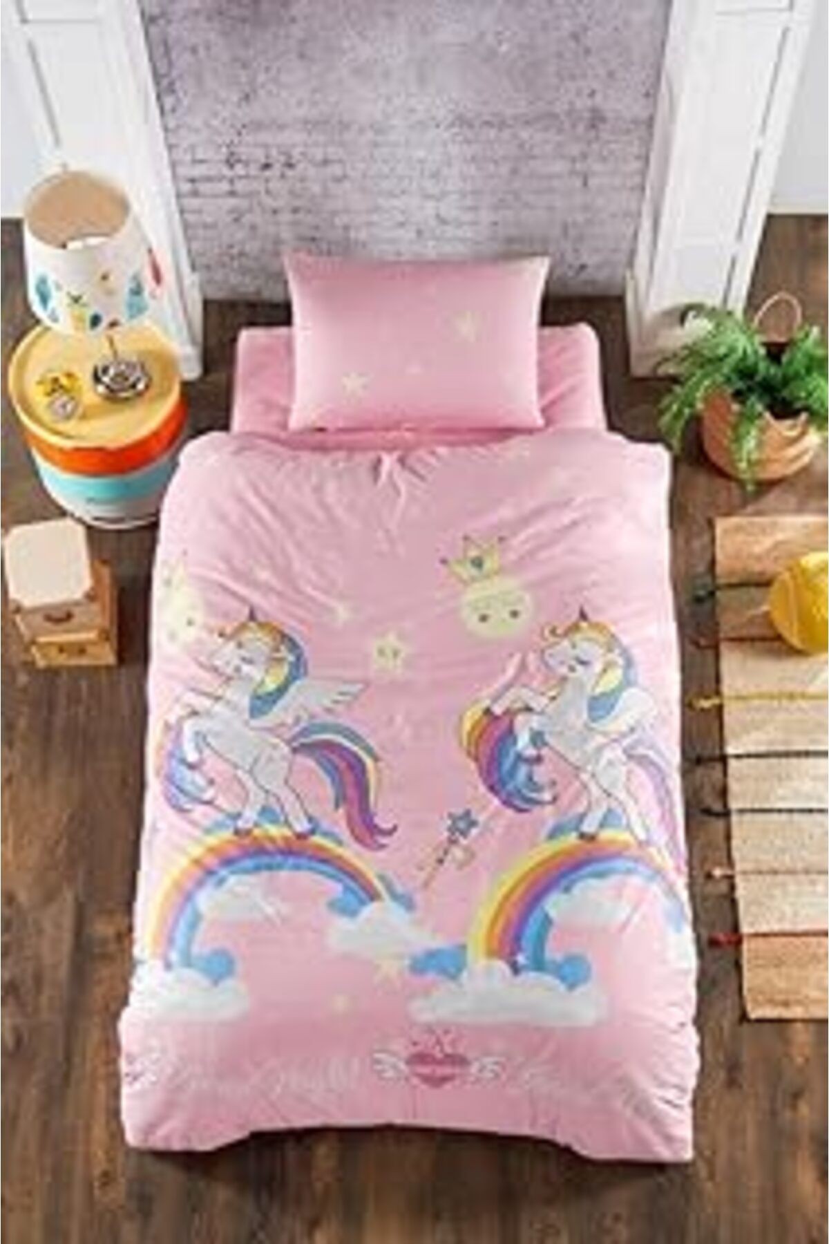 Mulberry Unicorn Tek Kişilik Nevresim Takımı
