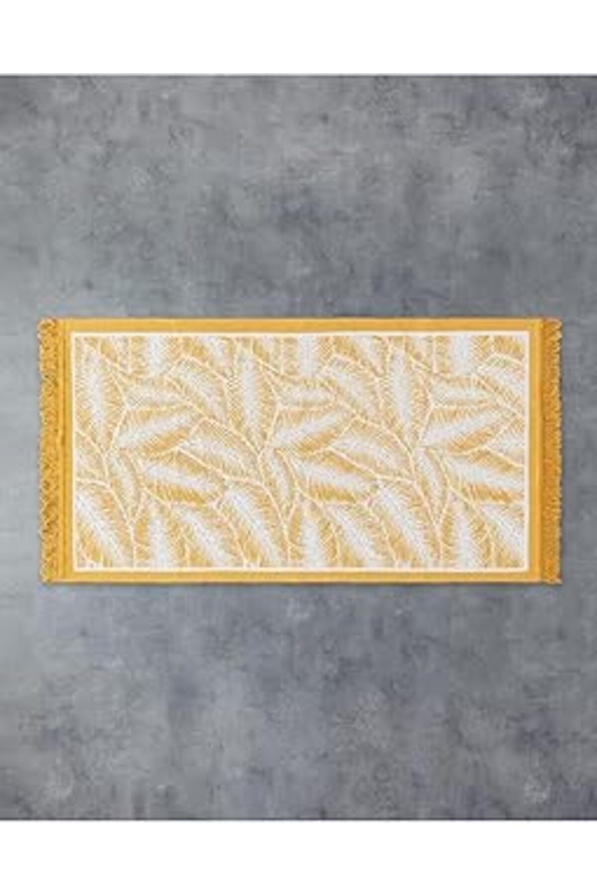 English Home Leaves Dokuma Kilim Hardal
