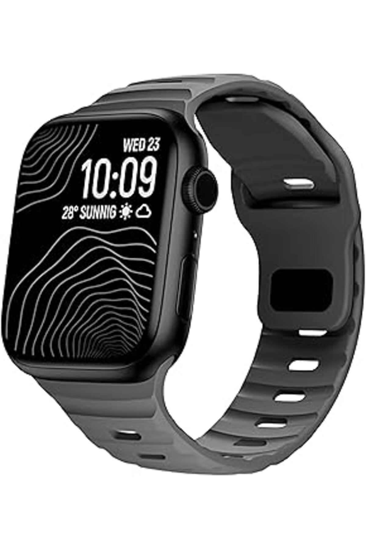 Apple Watch Uruchi Yumuşak Silikon Su Geçirmez Watch Band, Apple Watch Ultra Kordonları Ile Uyumlu