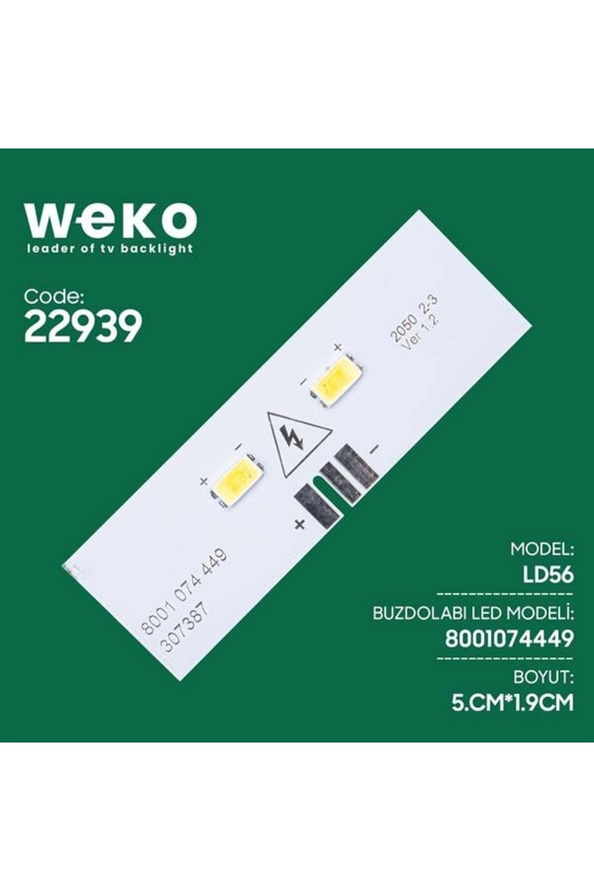 Buzdolabı İç Aydınlatma Ledi Ld56 8001 074 449 307387 2 Çipli