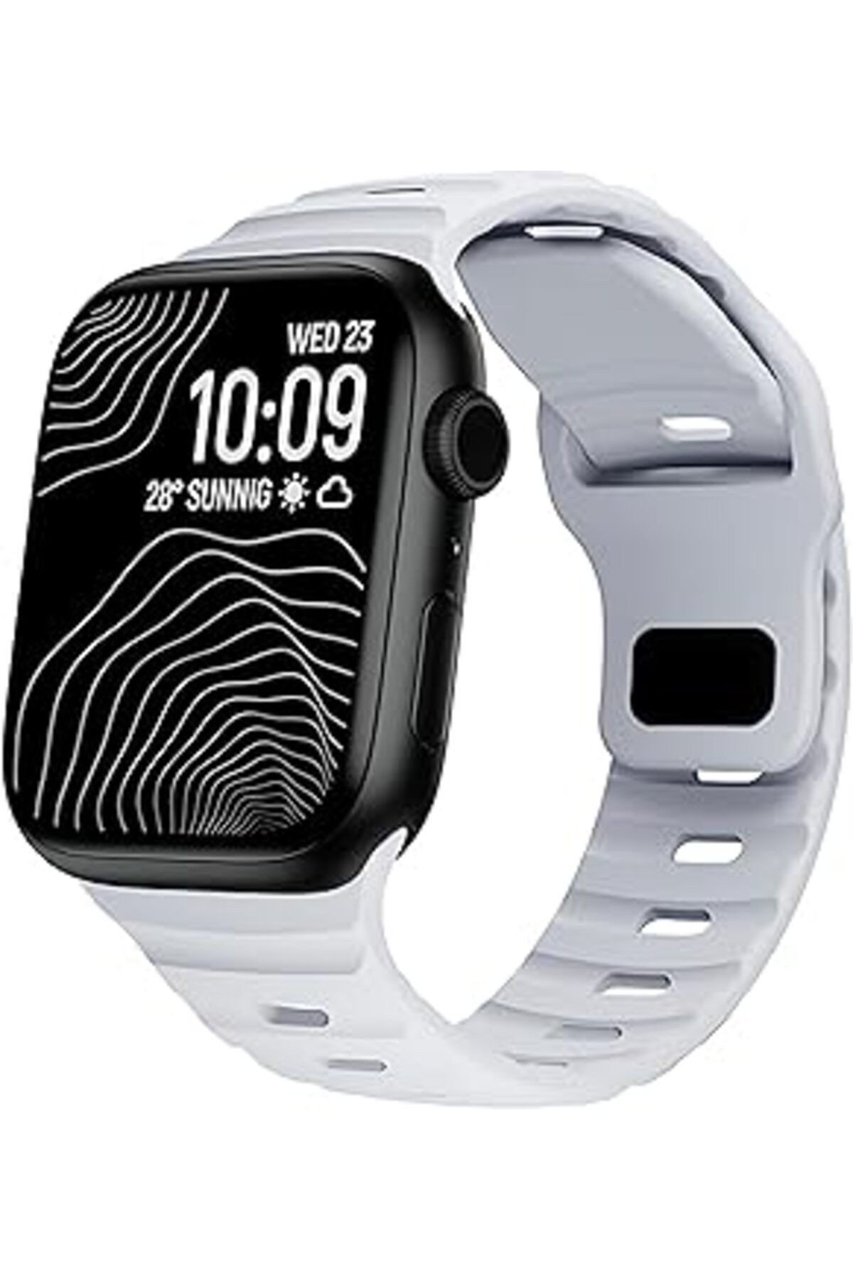 Apple Watch Uruchi Yumuşak Silikon Su Geçirmez Watch Band, Apple Watch Ultra Kordonları Ile Uyumlu