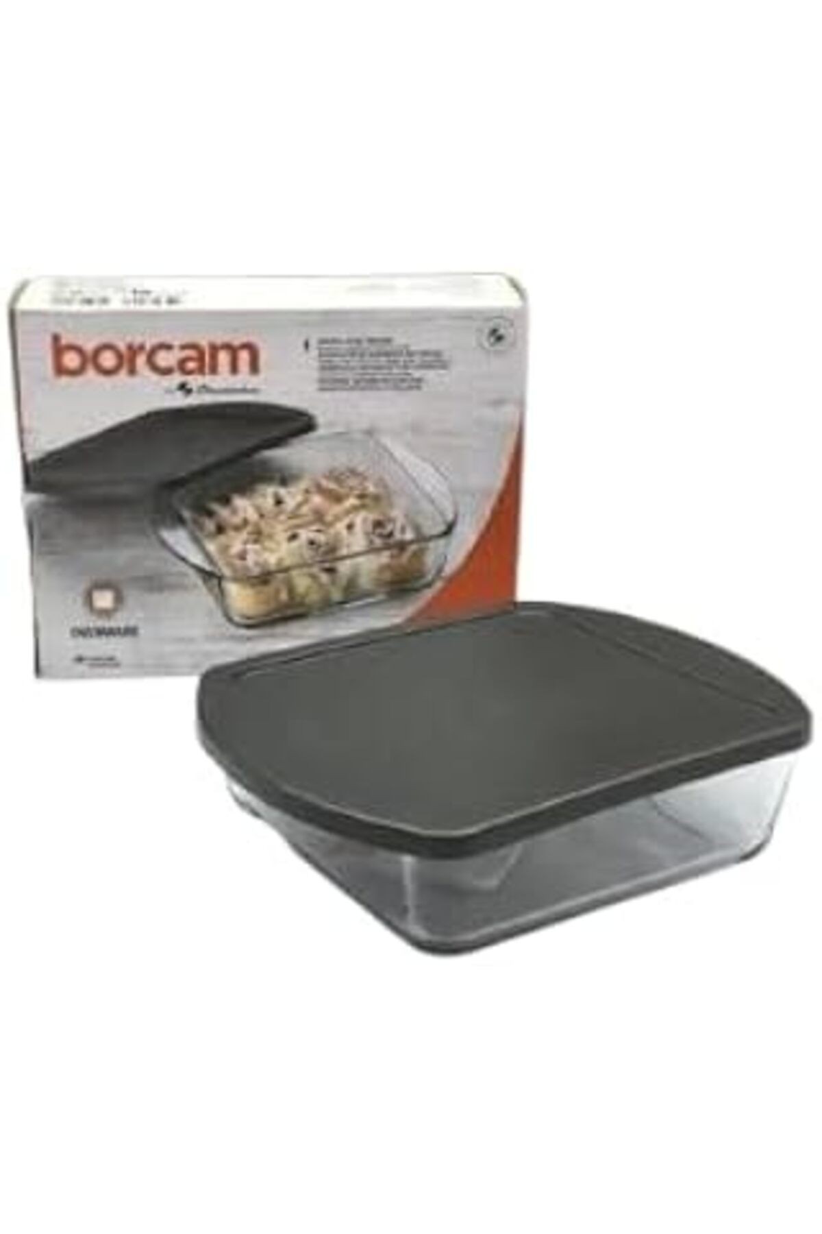 Paşabahçe Borcam Fırın Tepsileri 0 T Plastik Kapak 1 Ofset Hk 4 Dk