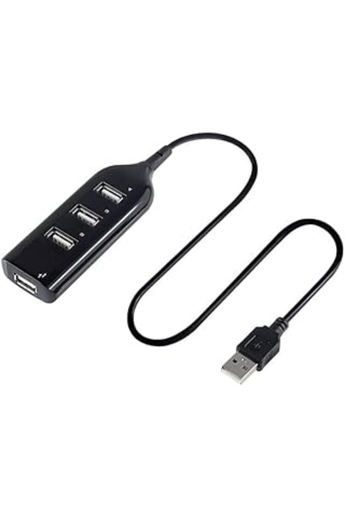 4 Port Usb Çoğaltıcı Çoklayıcı Hub Usb 2.0 Çoklama Pc Laptop - Siyah