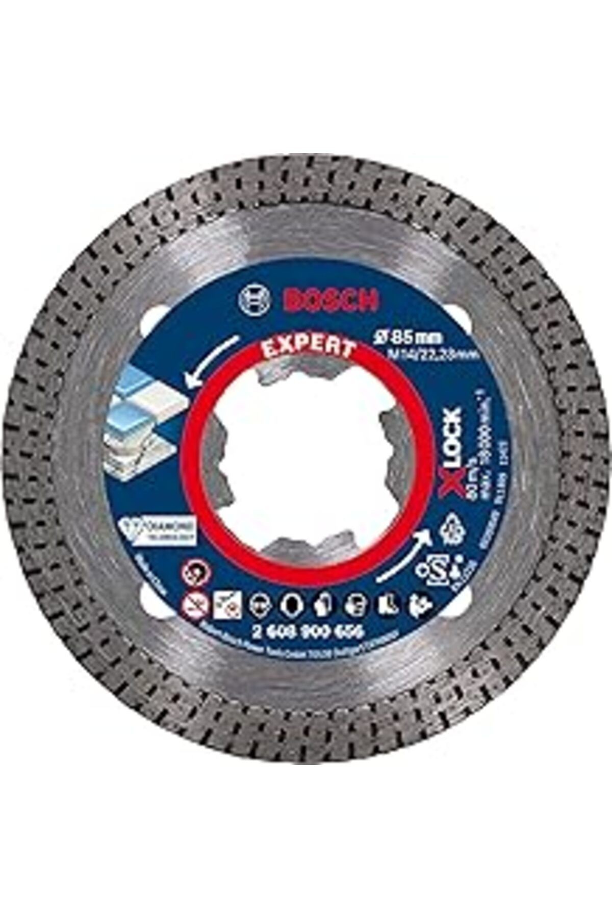 Bosch Professional 1X Expert Hardceramic X-Lock Elmas Kesme Diskleri (Sert Fayanslar, Sert Taş, Ø 8