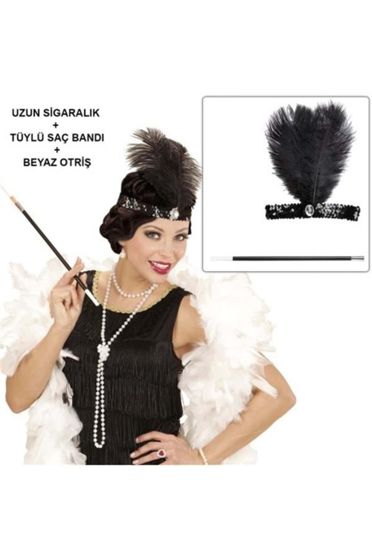 Retro Charliston Aksesuar Seti – Gatsby Kostüm Seti