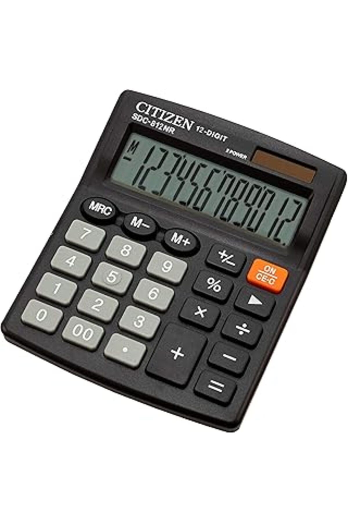 Citizen Sdc-812Nr Hesap Makinesi, Siyah