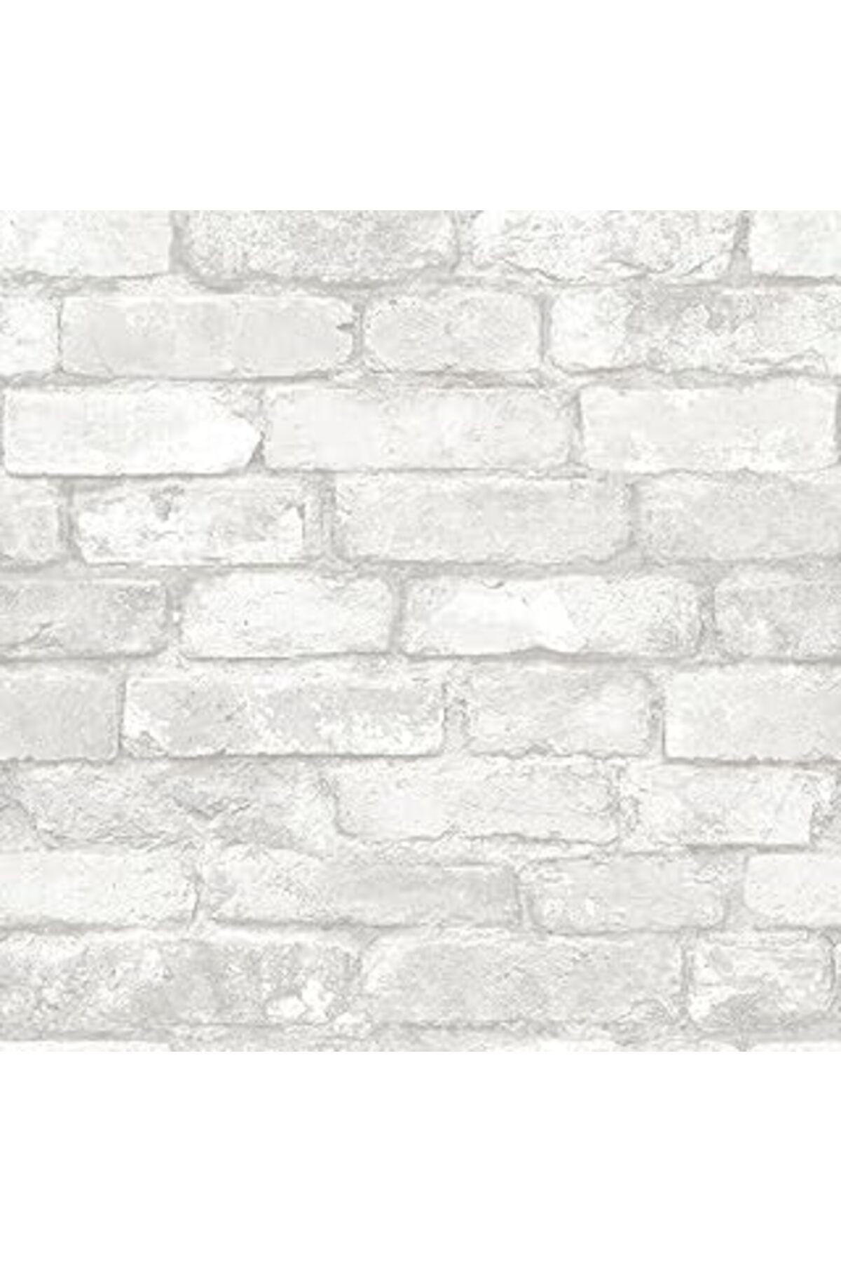 Wallpops Nuwallpaper "Gri Ve Beyaz Tuğla" Soyup Yapıştır Duvar Kağıdı
