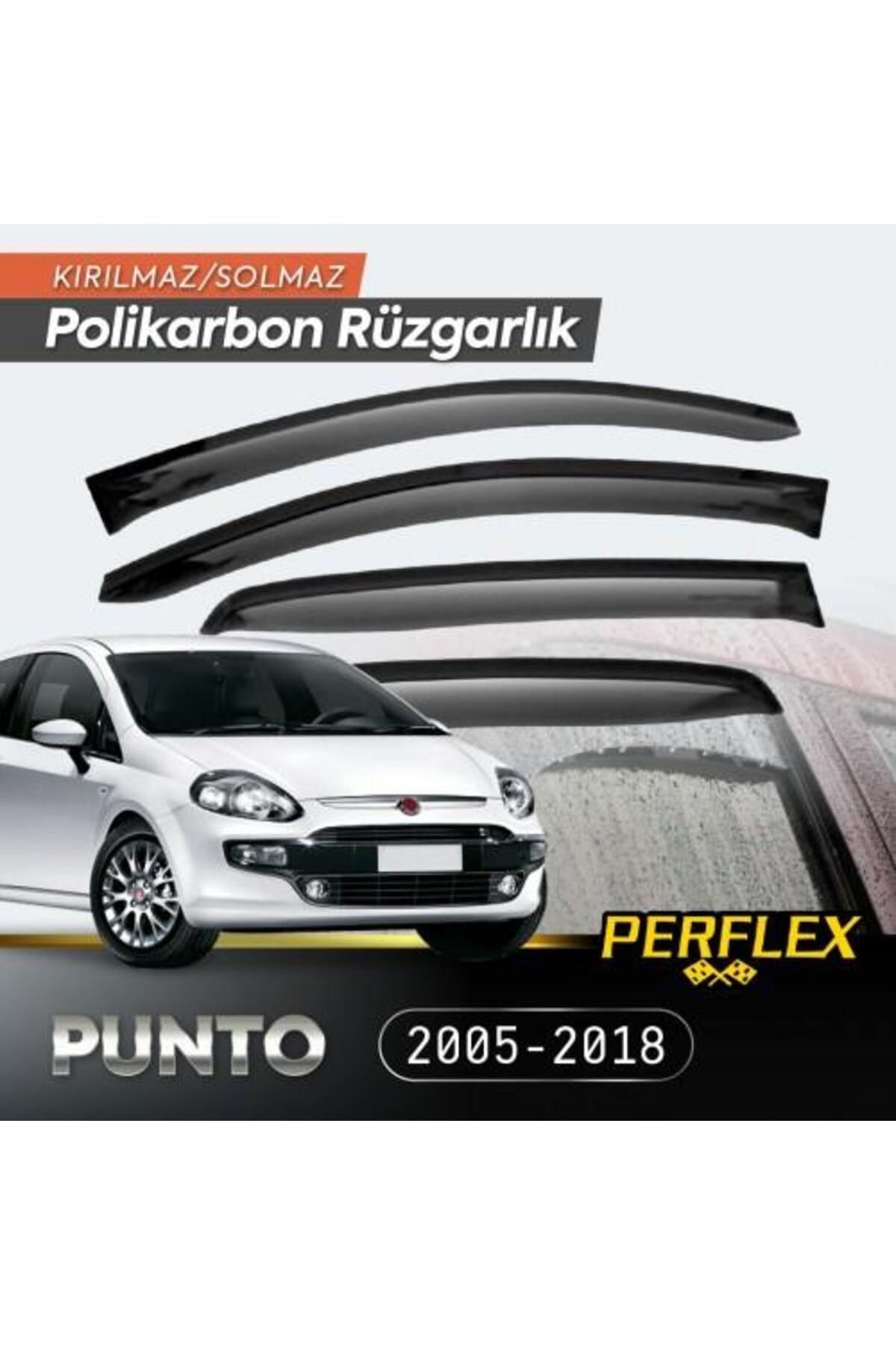 Yeni Estevia Dp Fiat Punto Grande 2005-2018 Cam Rüzgarlığı V2 Mugen Company