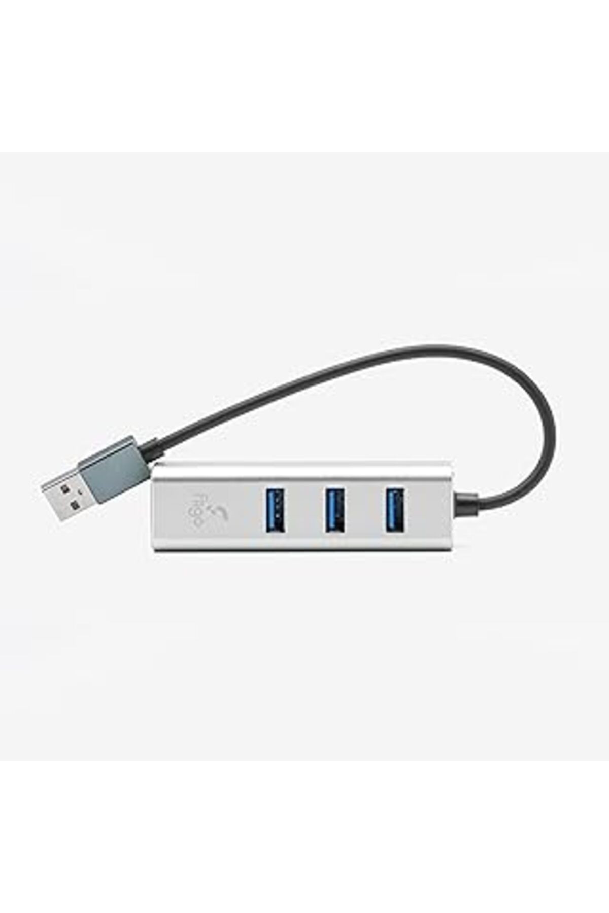 Fiigo Usb To Lan Ve 3X Usb Alüminyum Adaptör Gümüş