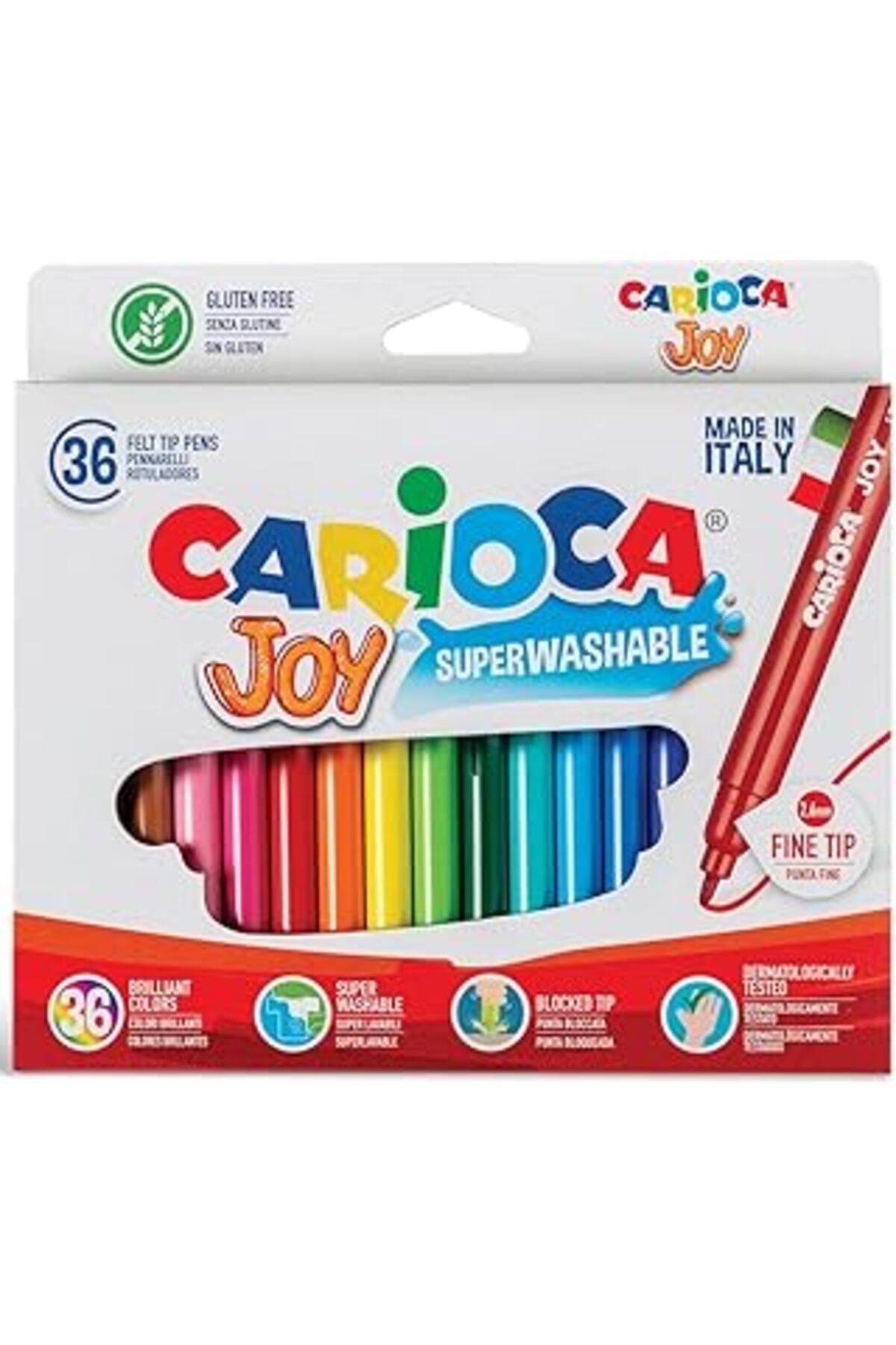 Carioca Joy Süper Yıkanabilir Keçeli Boya Kalemi 36'li