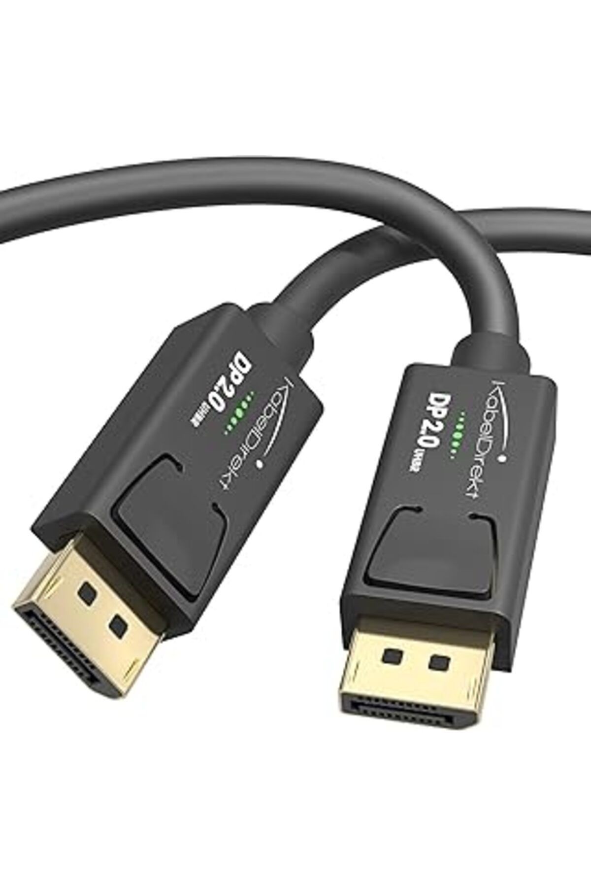 Kabeldirekt – 8k Displayport 2.0 Kablosu – 2m – Dizüstü/oyun Bilgisayarı, Gr. Kartı, Ekran/proj. Dp