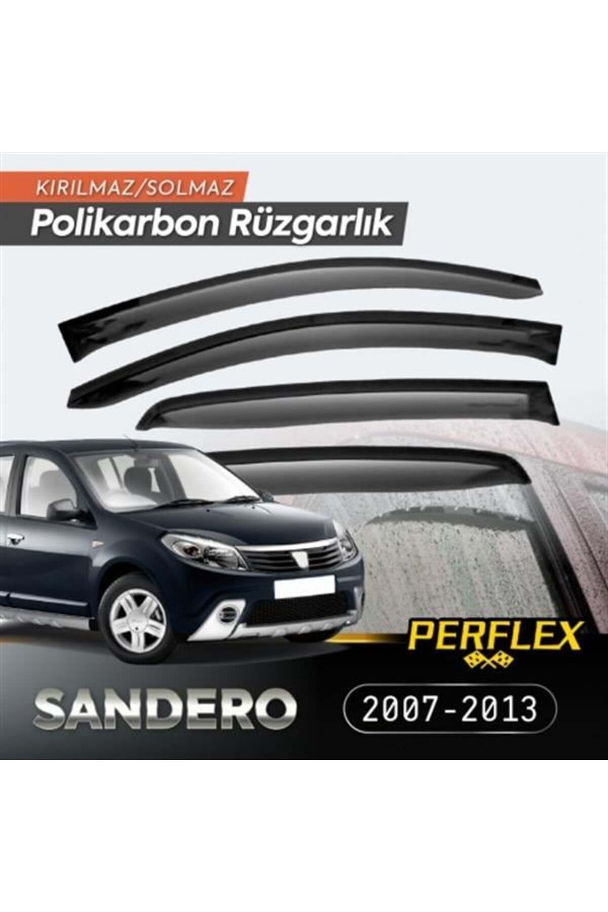 Dacia Sandero 2007-2013 Cam Rüzgarlığı V2 Düz